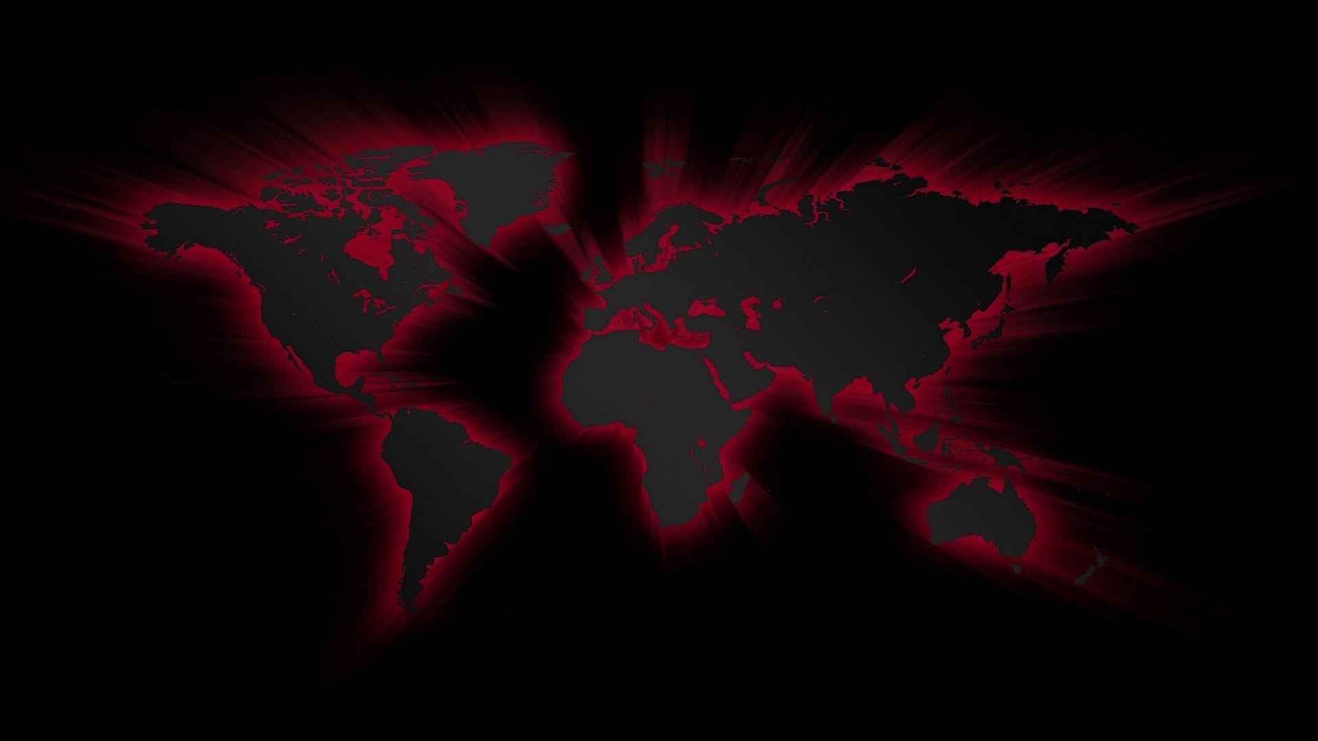 World Map Black HD Wallpaper 1920x1080PX HD Wallpaper