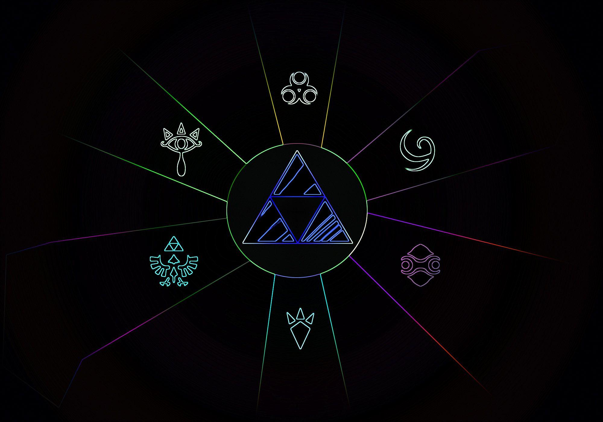 Wallpaper ID: 556432 / design, internet, video games, social networking,  The Legend of Zelda, global communications, cooperation, geometric shape,  Triforce, nature, technology free download