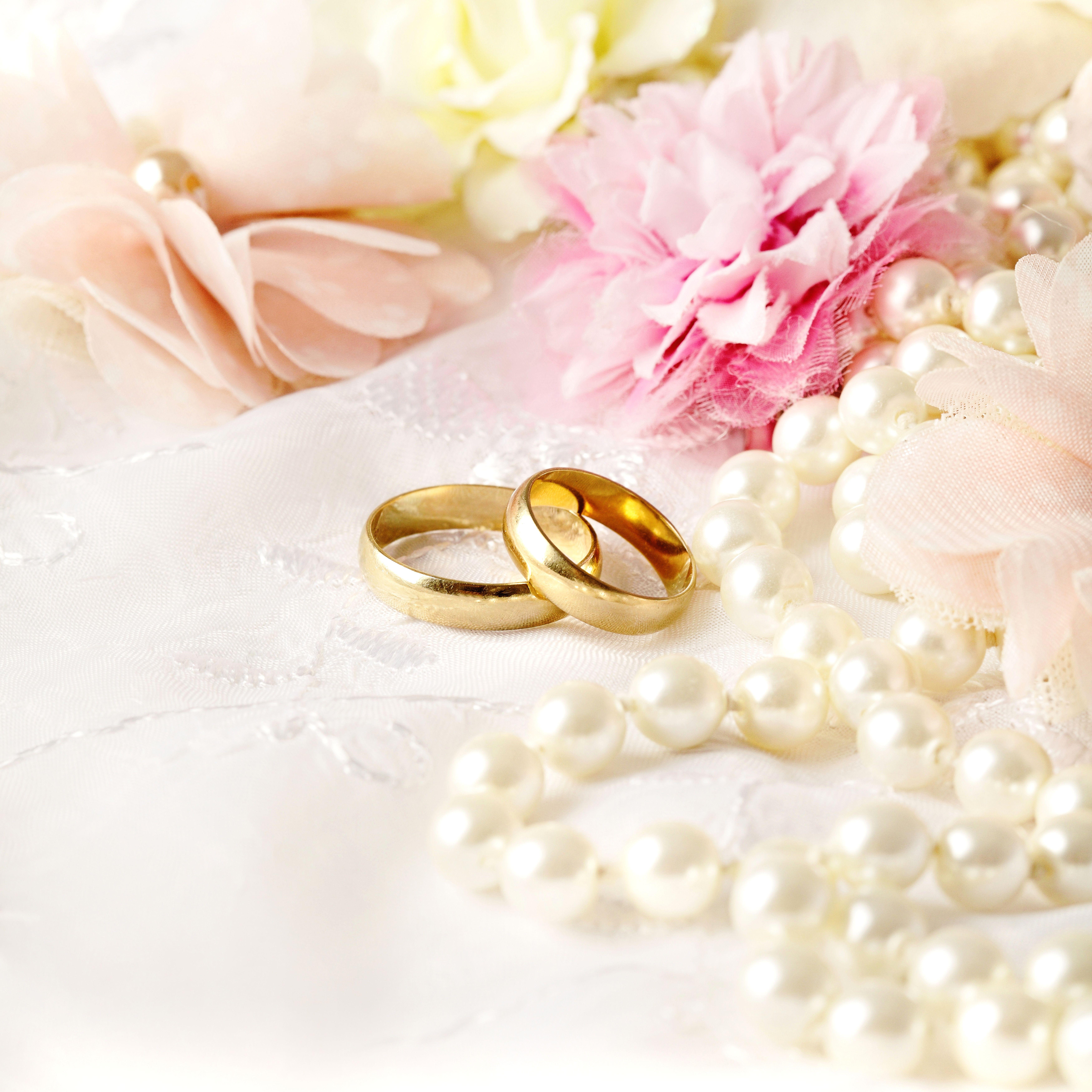 Wedding Ring Background Elegant Delicate Wedding Background