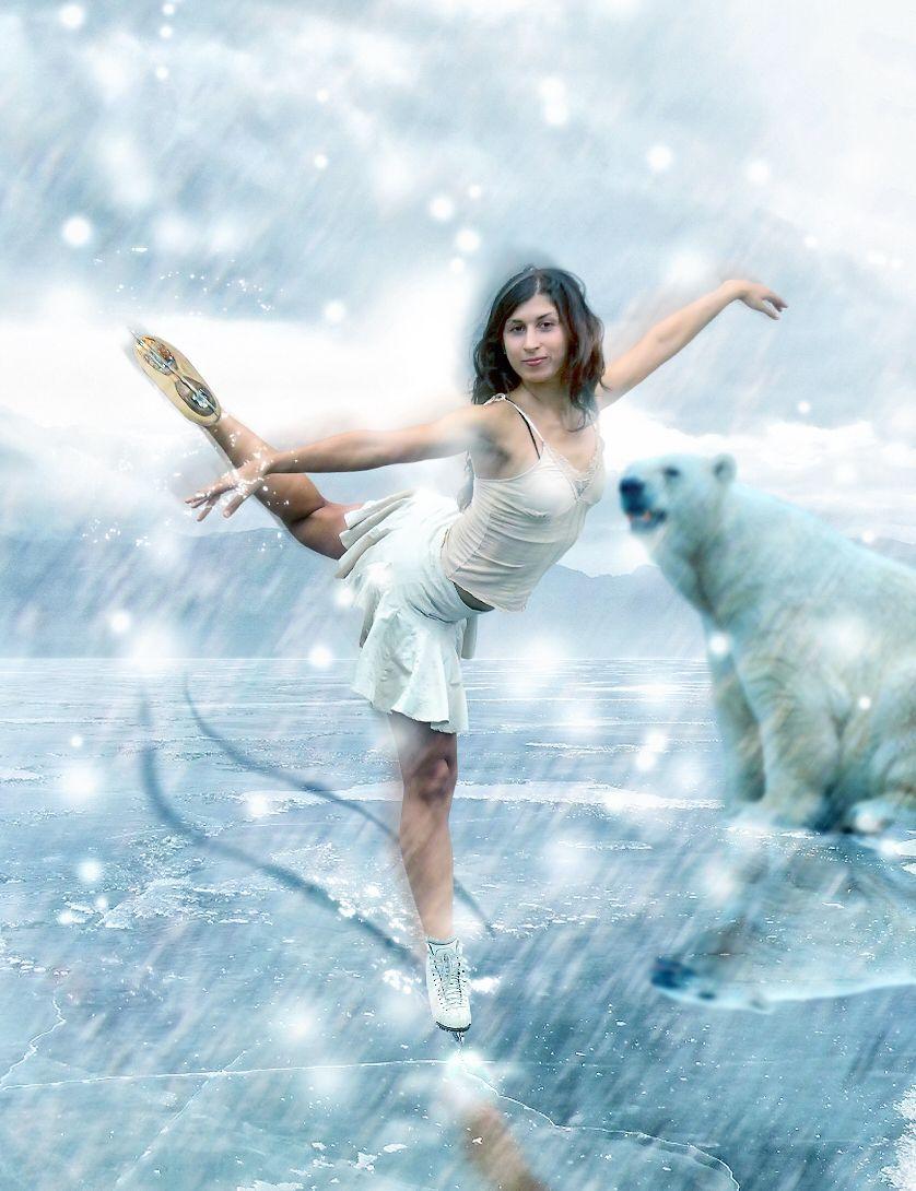 Ice Skating Background. ice skating