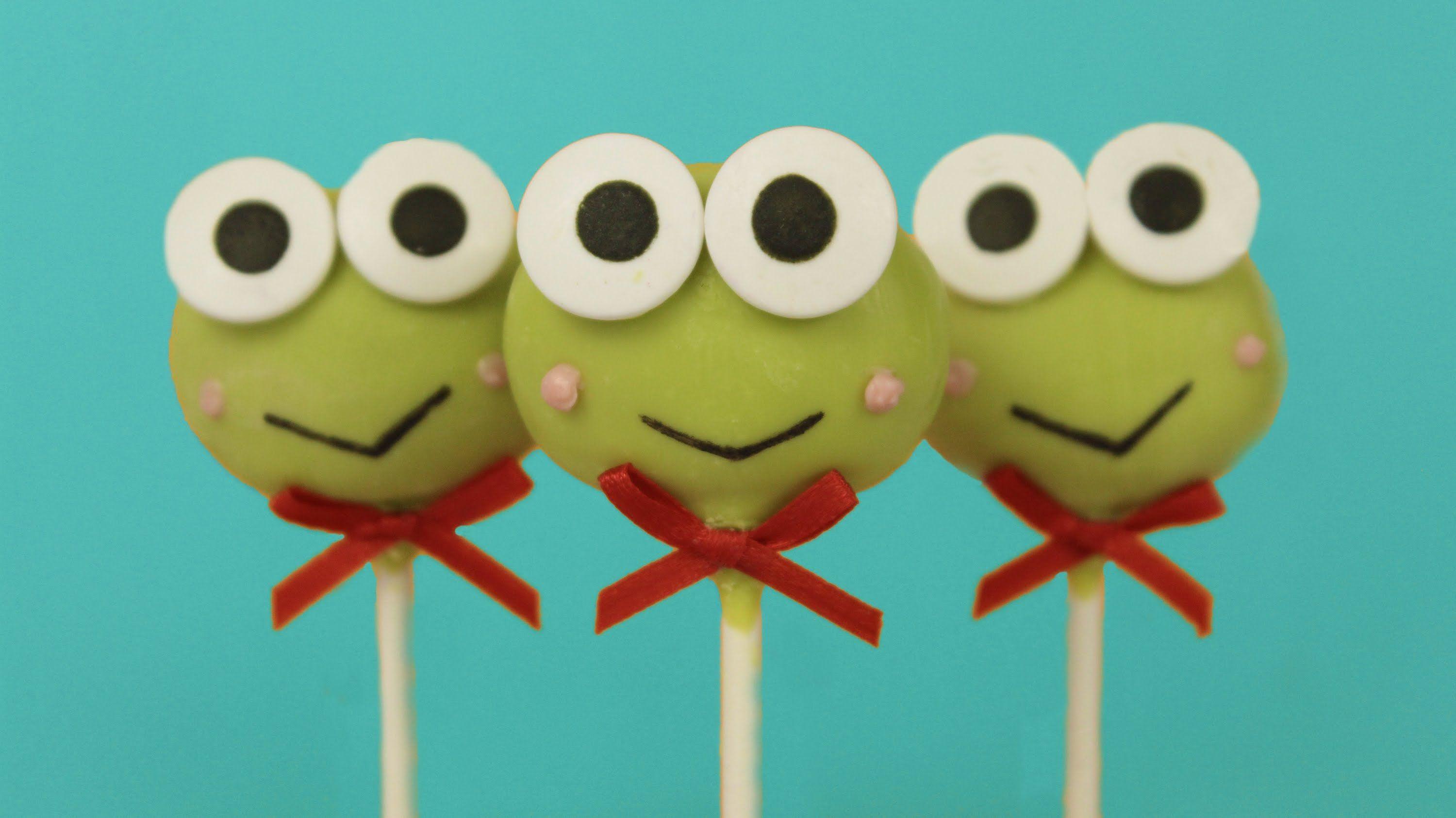 How to Make Keroppi Cake Pops!