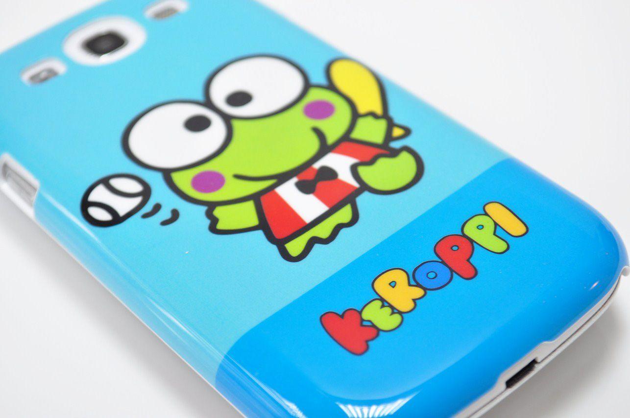 Light Blue Keroppi WV Baseball Cover Case for Samsung Galaxy S3