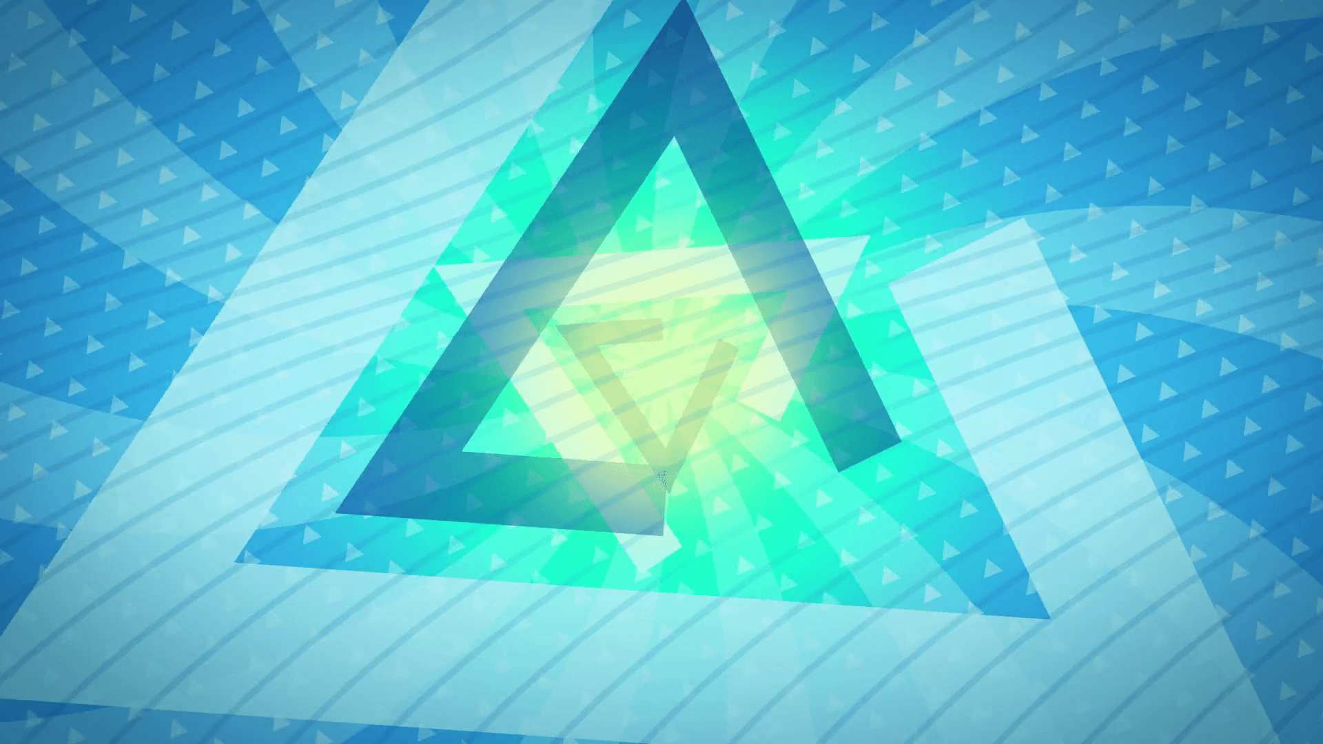 green triangles Abstract Background Animation loop for your logo or
