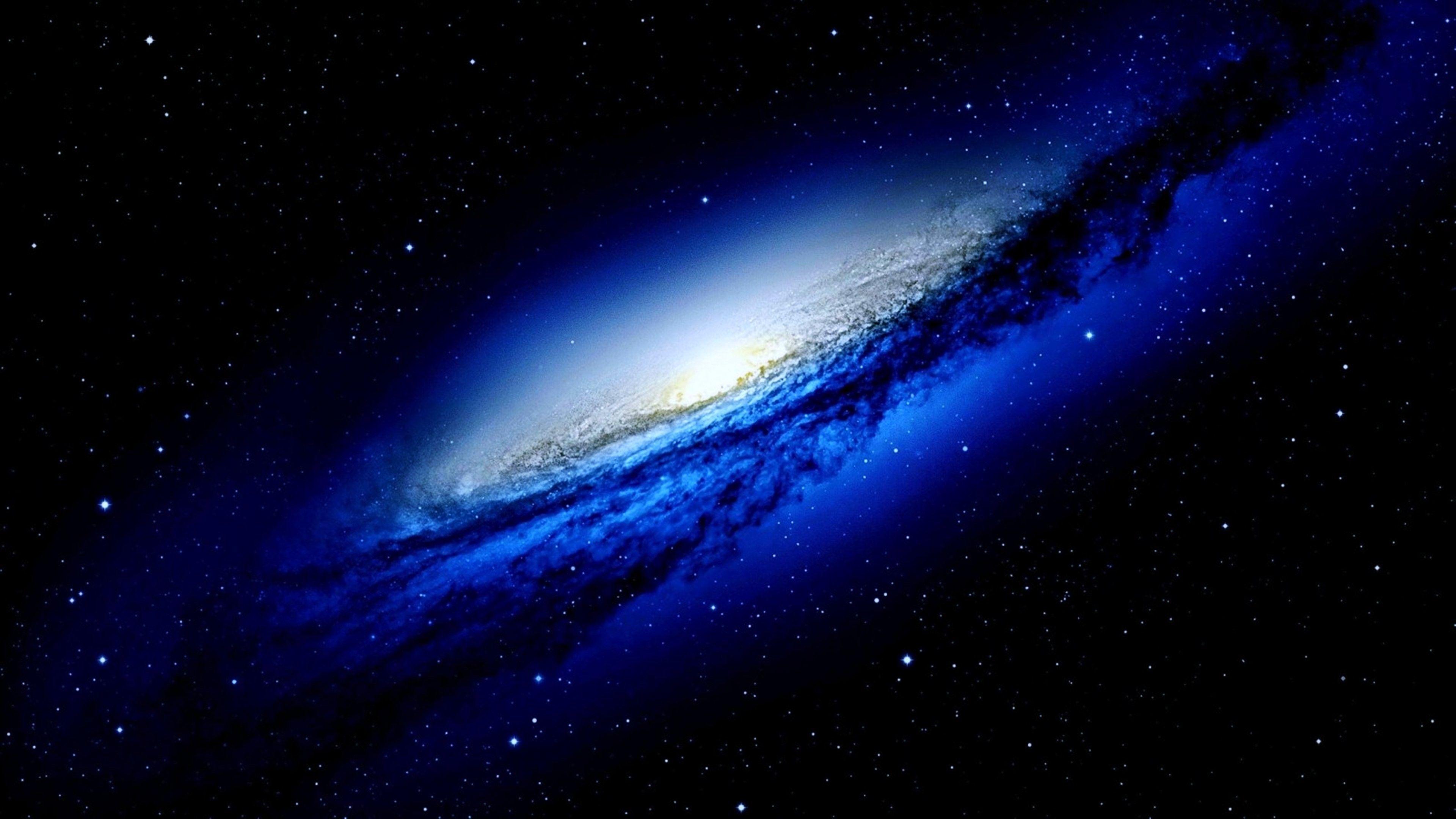 Space: Universe Galaxy Dark Colors Blue Stars Space Photo Of Nature