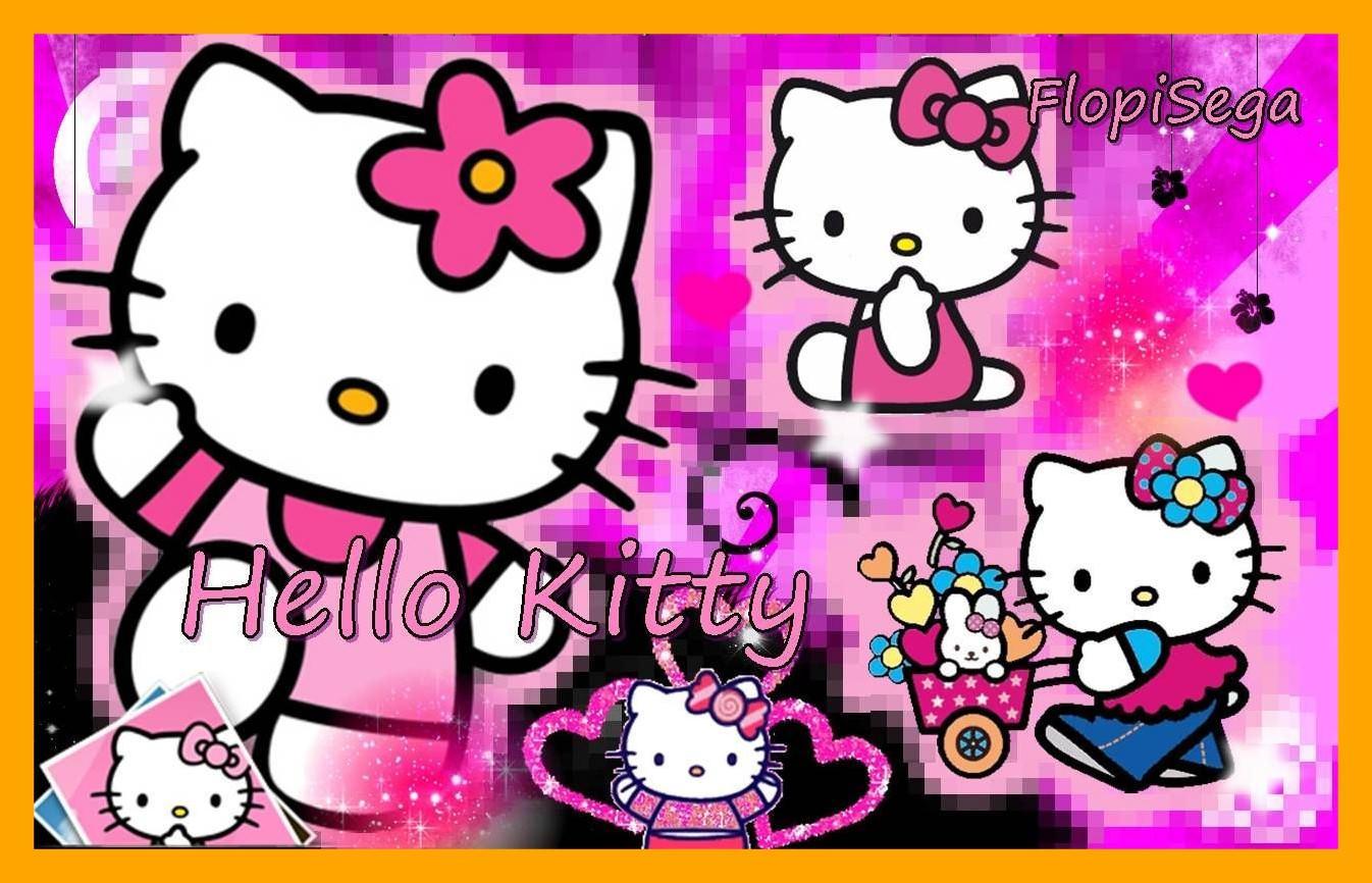 Best Pink And Black Hello Kitty Background Wallpaper HD Picture Of