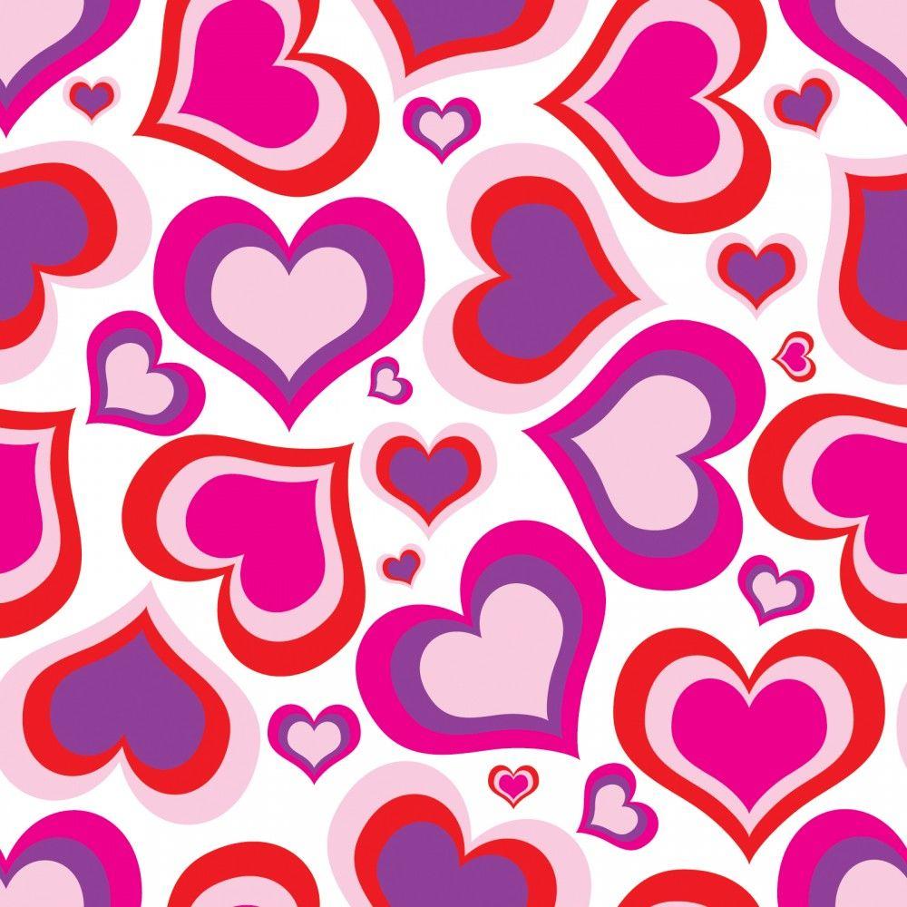 purple and pink hearts wallpaper