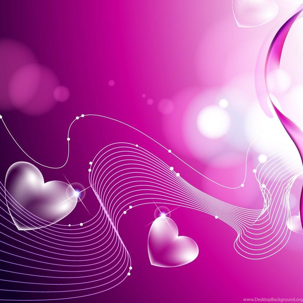 Purple Heart shaped Wallpaper, iPad Wallpaper, iPad Background