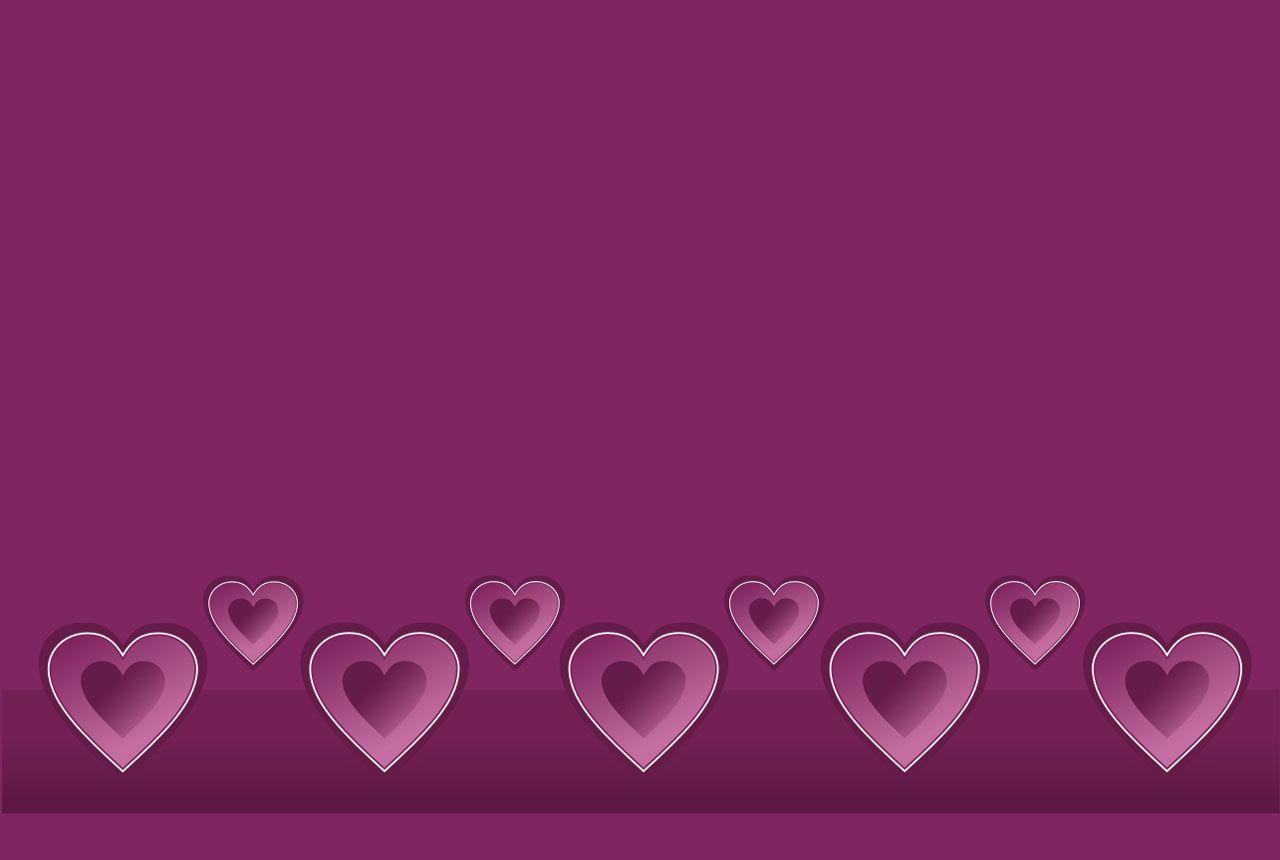 Purple Hearts Background Free Domain Picture