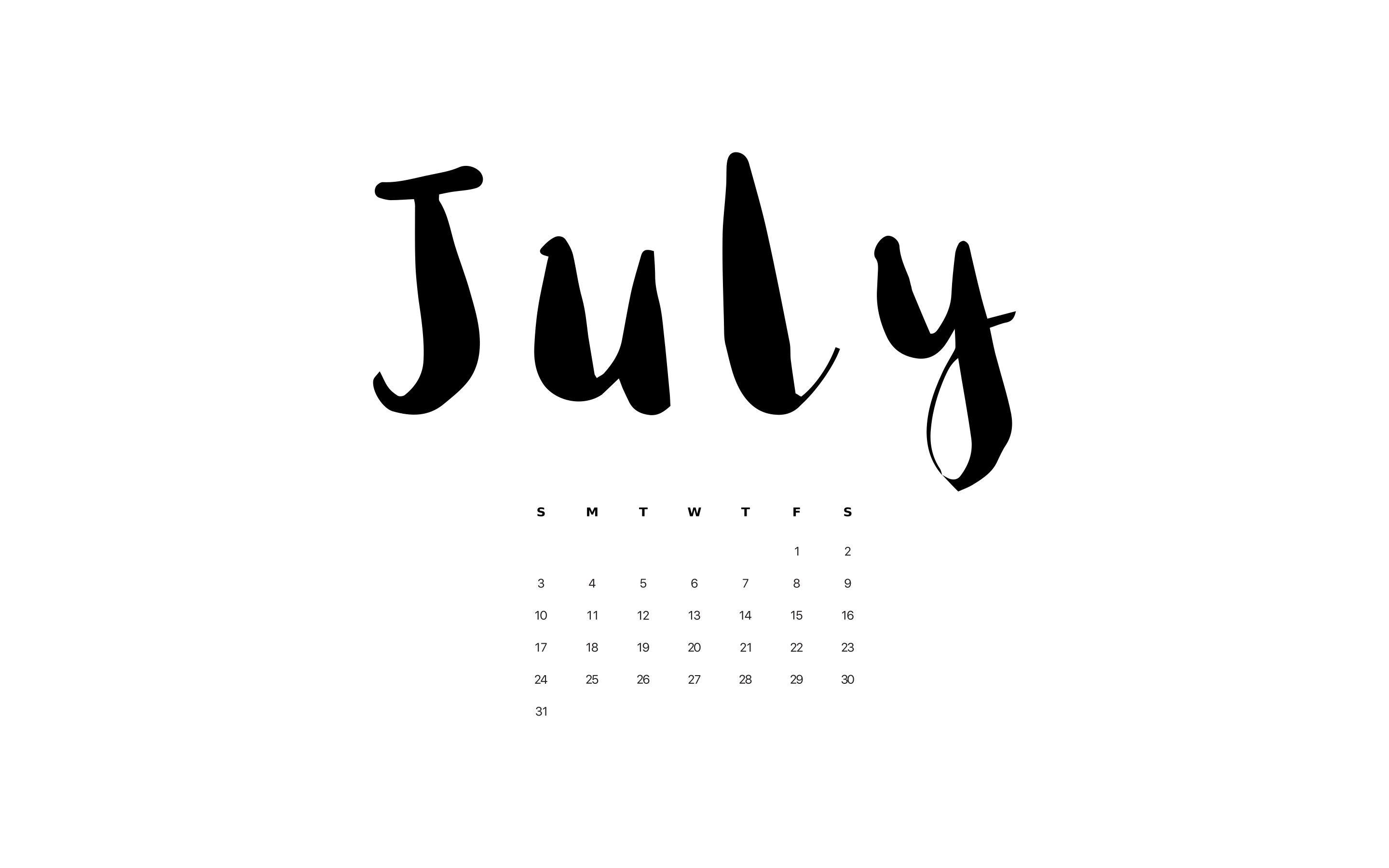 July 2016 Wallpaper. Style Your Life