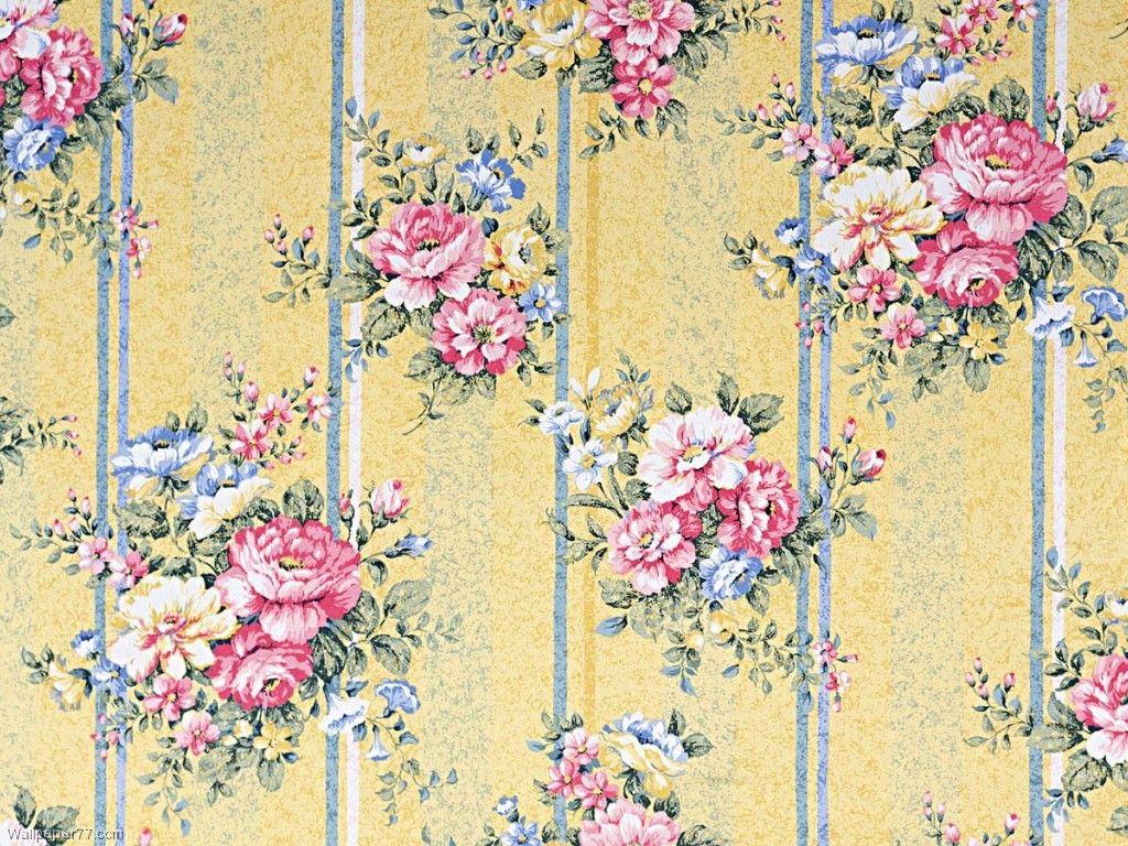 Vintage Flowers Pattern Background Wallpaper. I HD Image