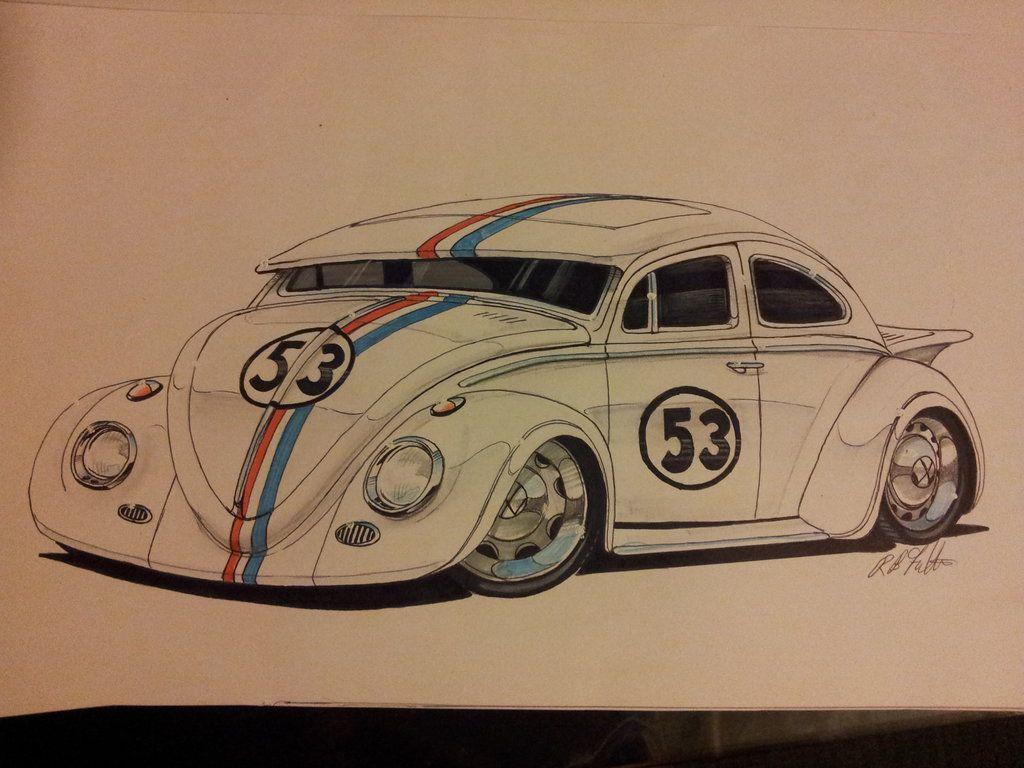 Herbie Car Drawing