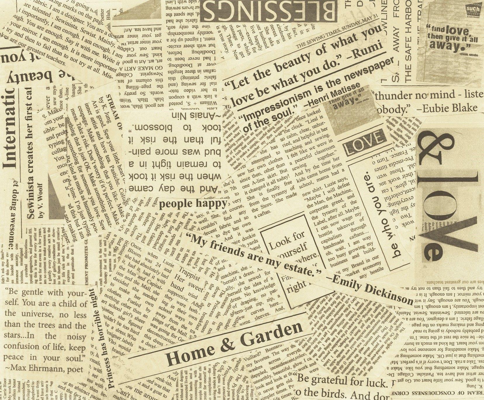 How To Make A Newspaper Wallpaper at Juan Kowalski blog