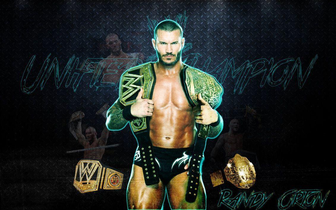 Randy Orton With Two Championship Belts