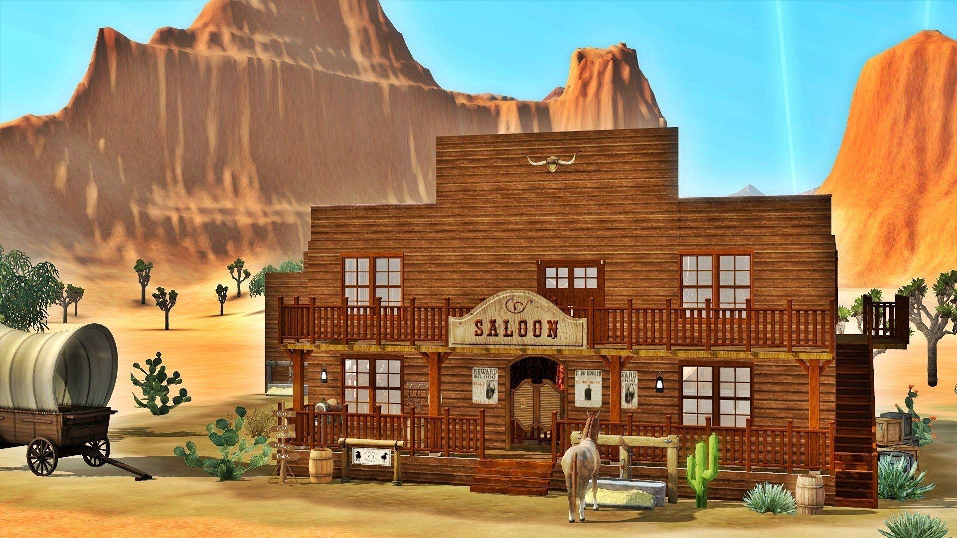 Sims 3 in the Wild West featuring Julia Engel + DOWNLOAD