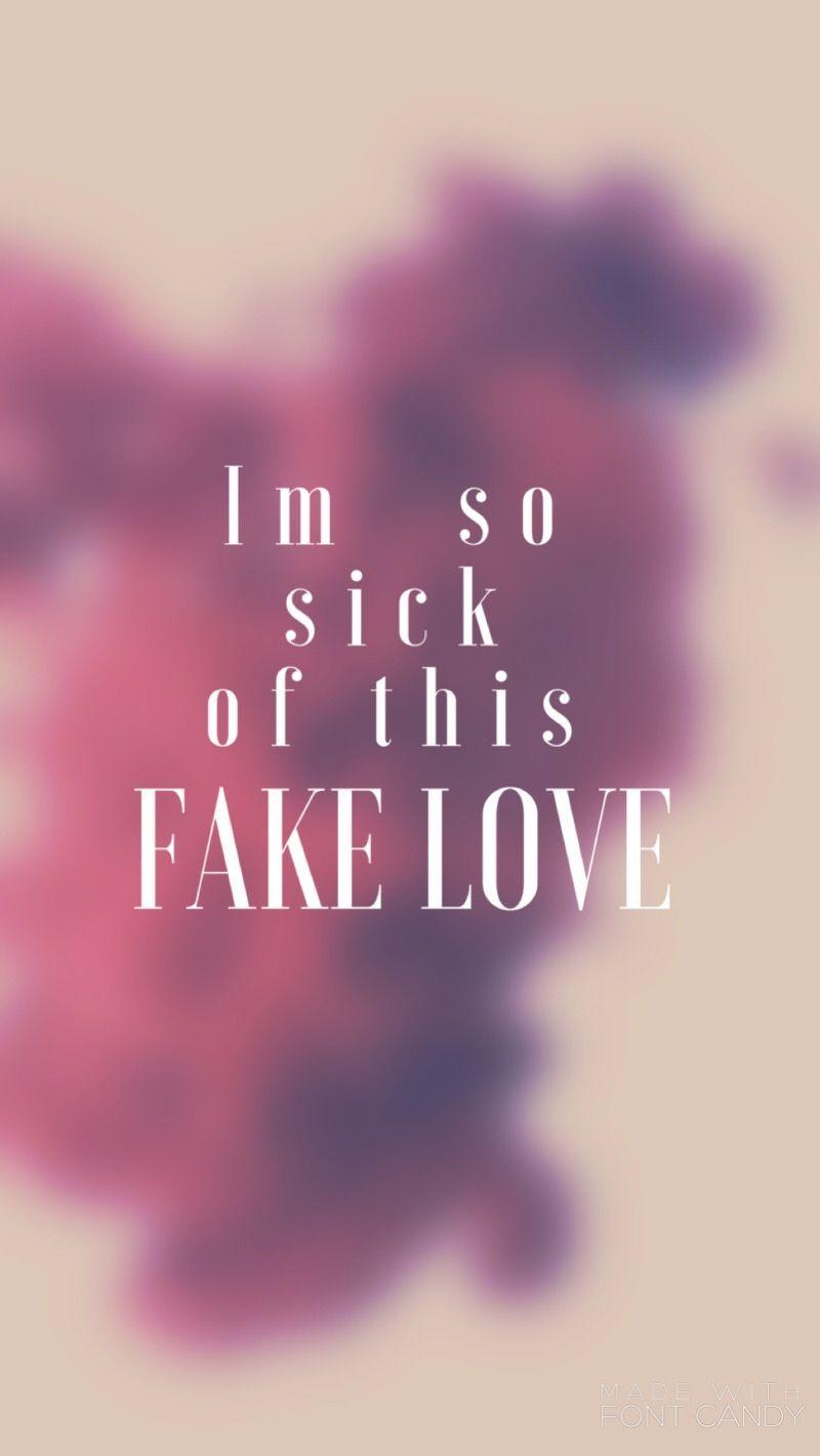 BTS Love. Bts quotes, Bts lyric, Fake love