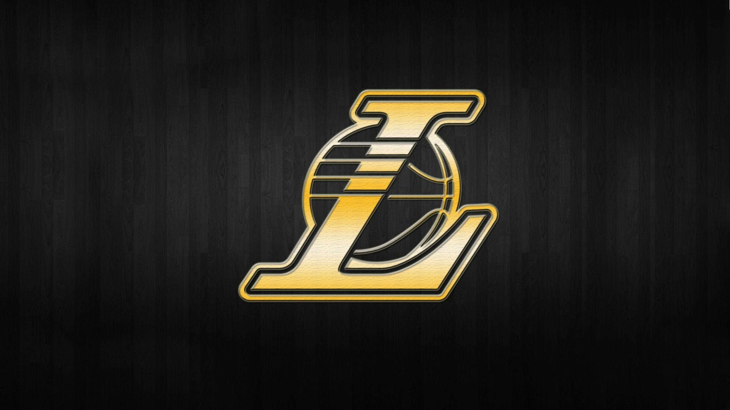 Los Angeles Lakers Nba Logo Background Gold 2560x1440