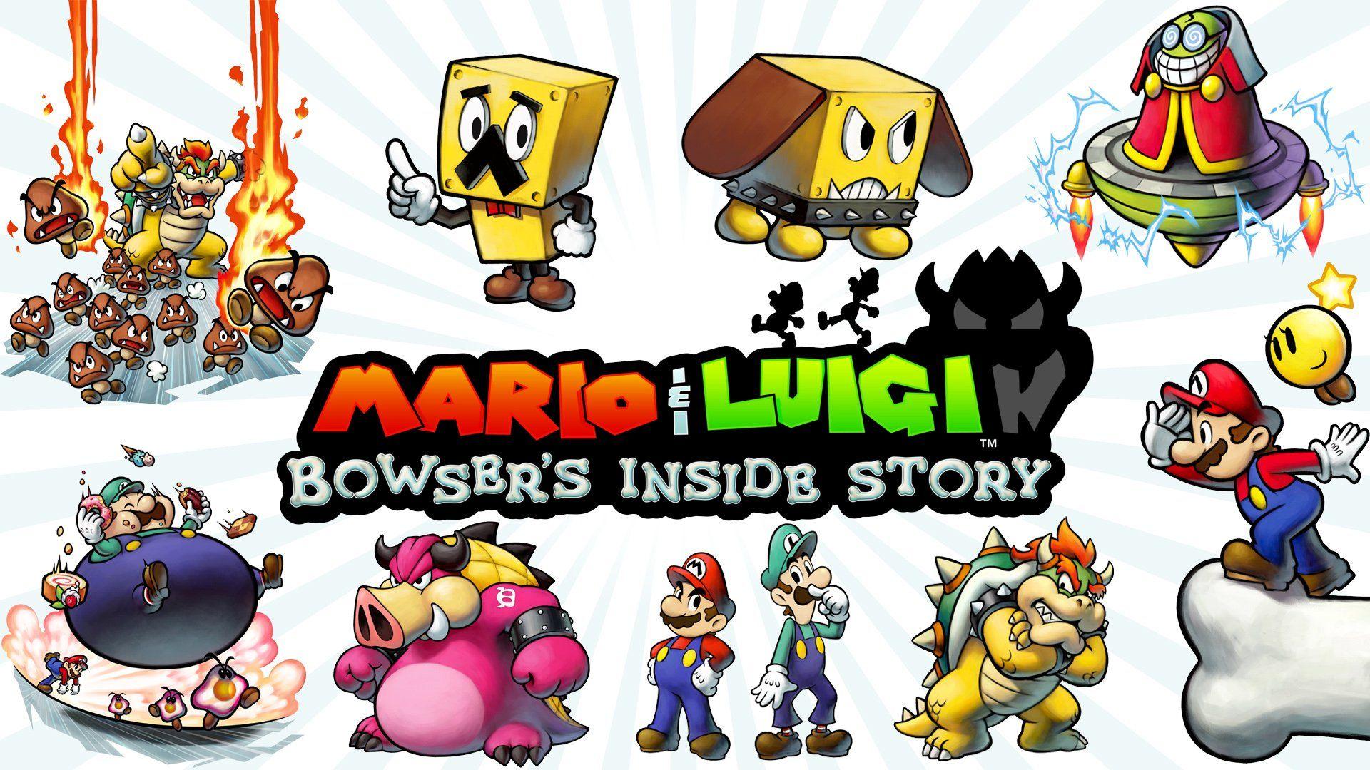 Mario & Luigi: Bowser's Inside Story Full HD Wallpaper