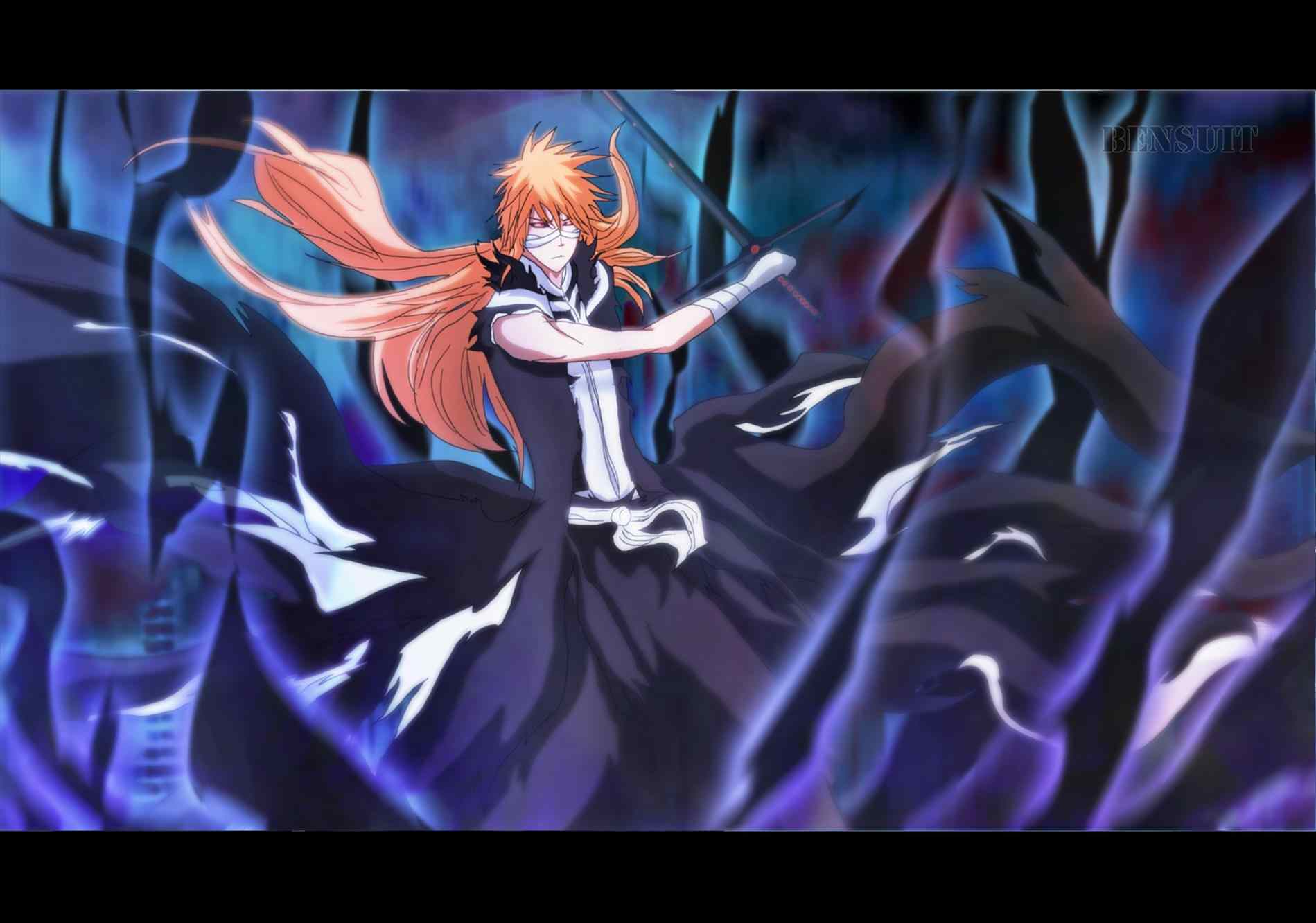 Daily art us bleach anime ichigo final form getsuga tensho mugetsu