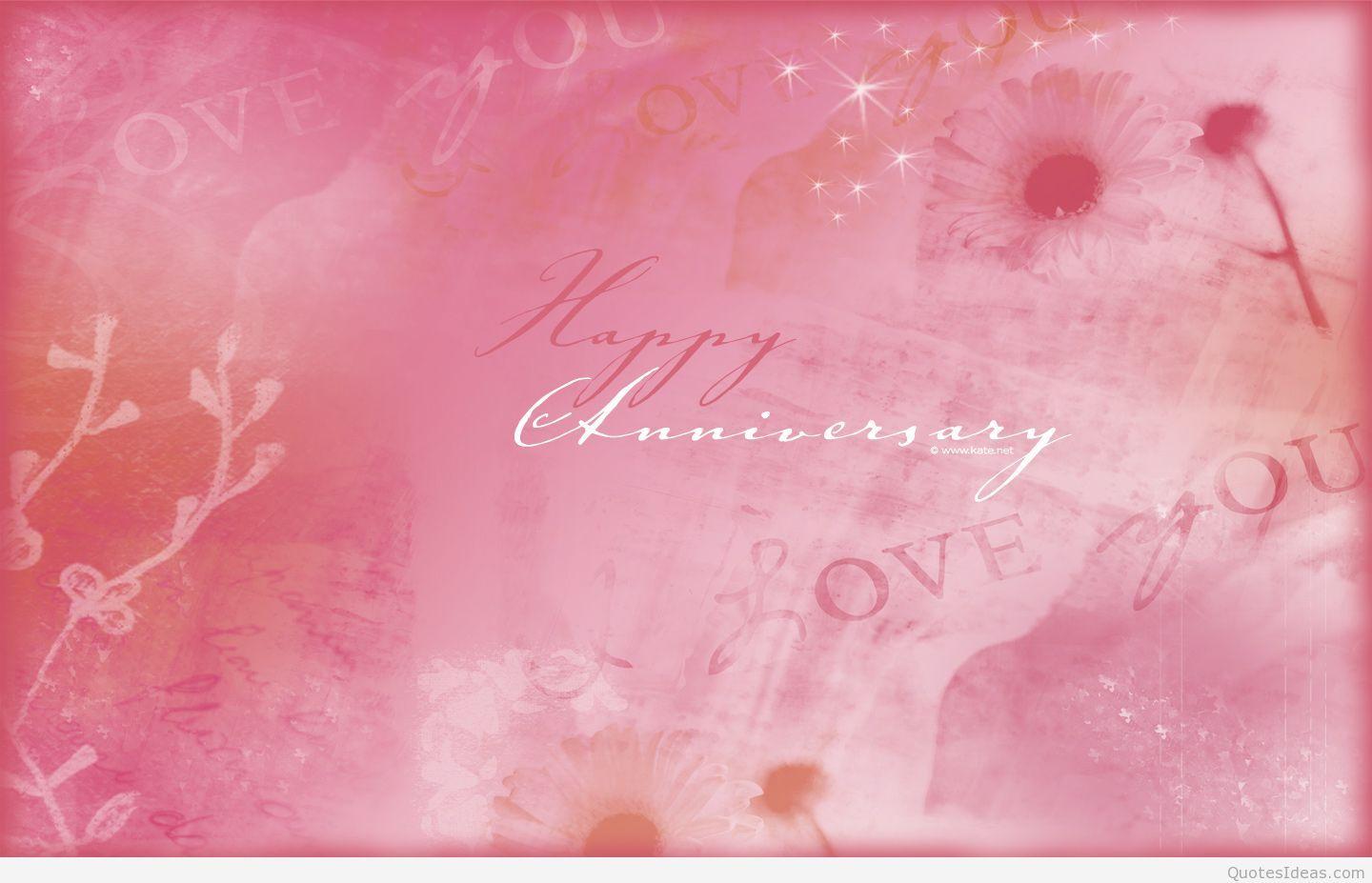 Background pink Happy Anniversary