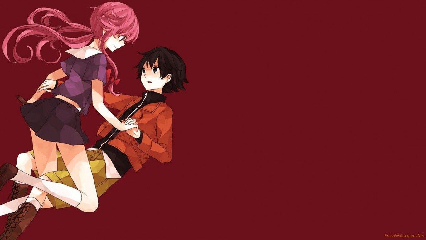 Yukiteru and Yuno Diary wallpaper