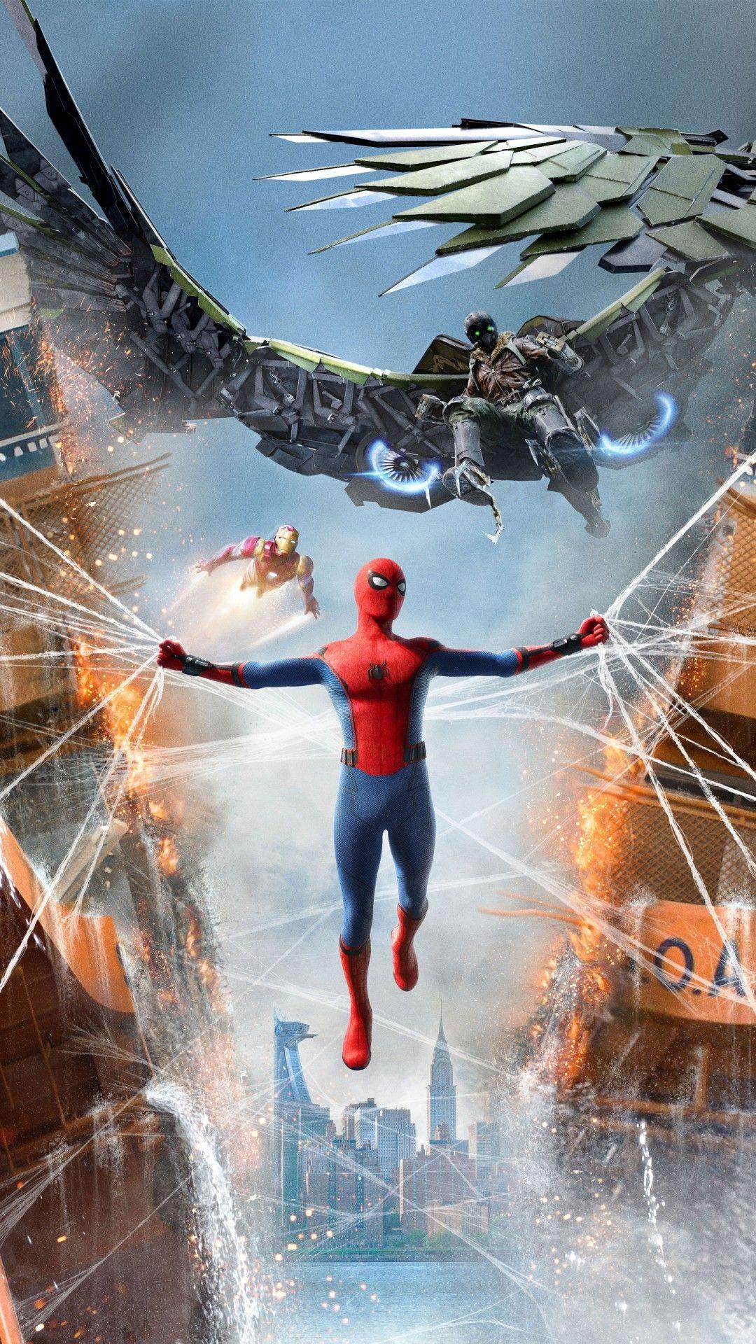 Free Spider Man Homecoming phone wallpaper