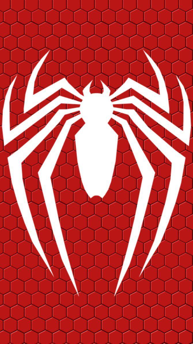 Spider Man PS4 Logo Mobile Wallpaper