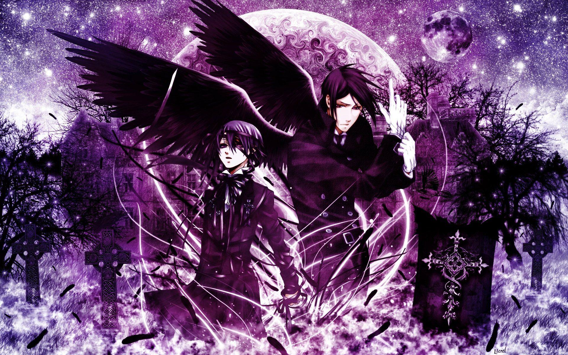 Cp Wallpapers Purple Black Anime - Wallpaper Cave