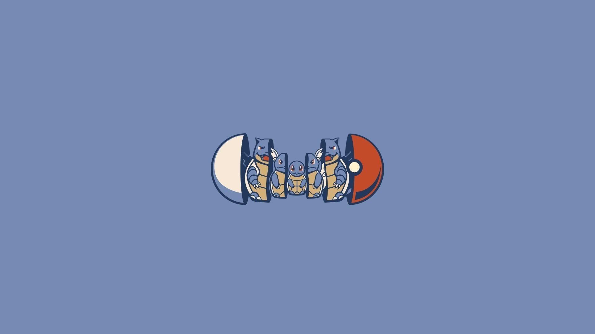 Pokemon video games wartortle squirtle blastoise pokeball wallpaper