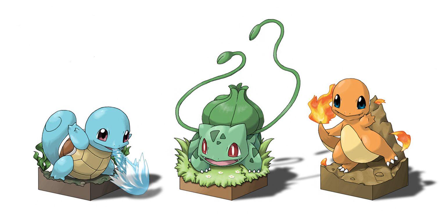 Cute Squirtle Bulbasaur Charmander Pokemon HD Wallpaper