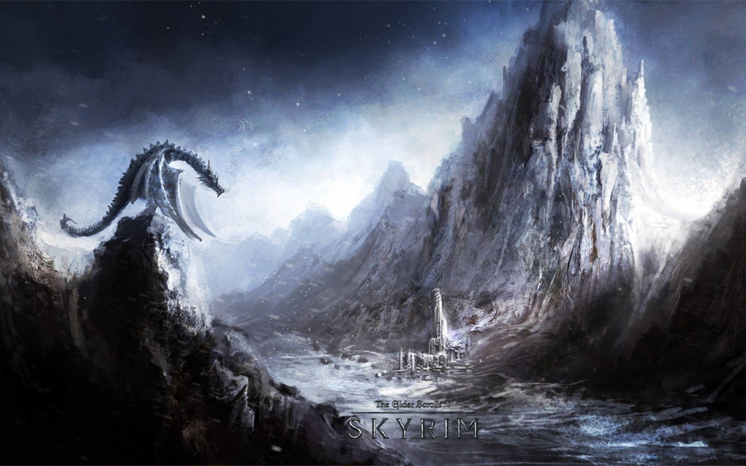 Skyrim Dragon Wallpaper