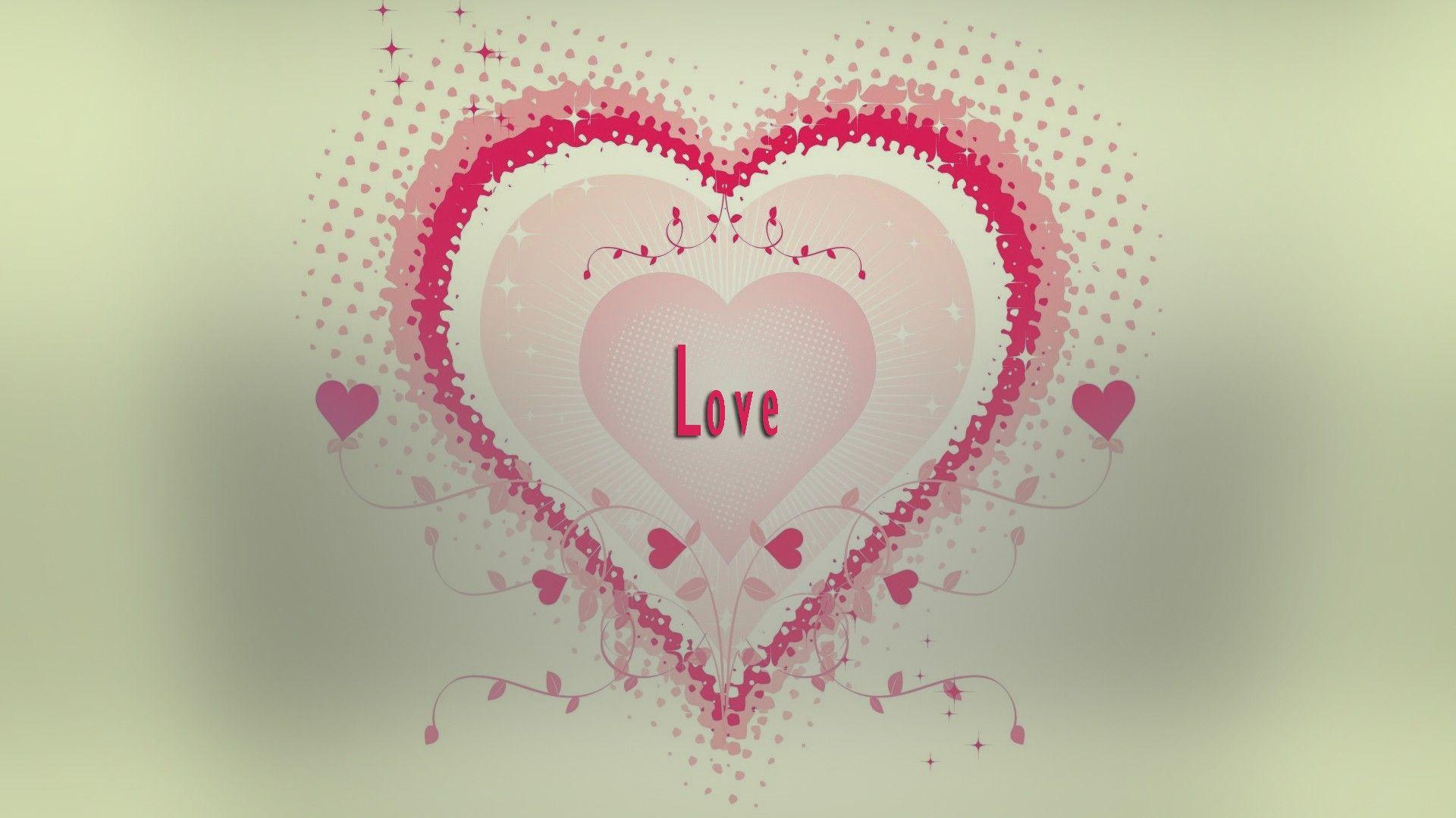 Lovely Heart HD Desktop Wallpaper