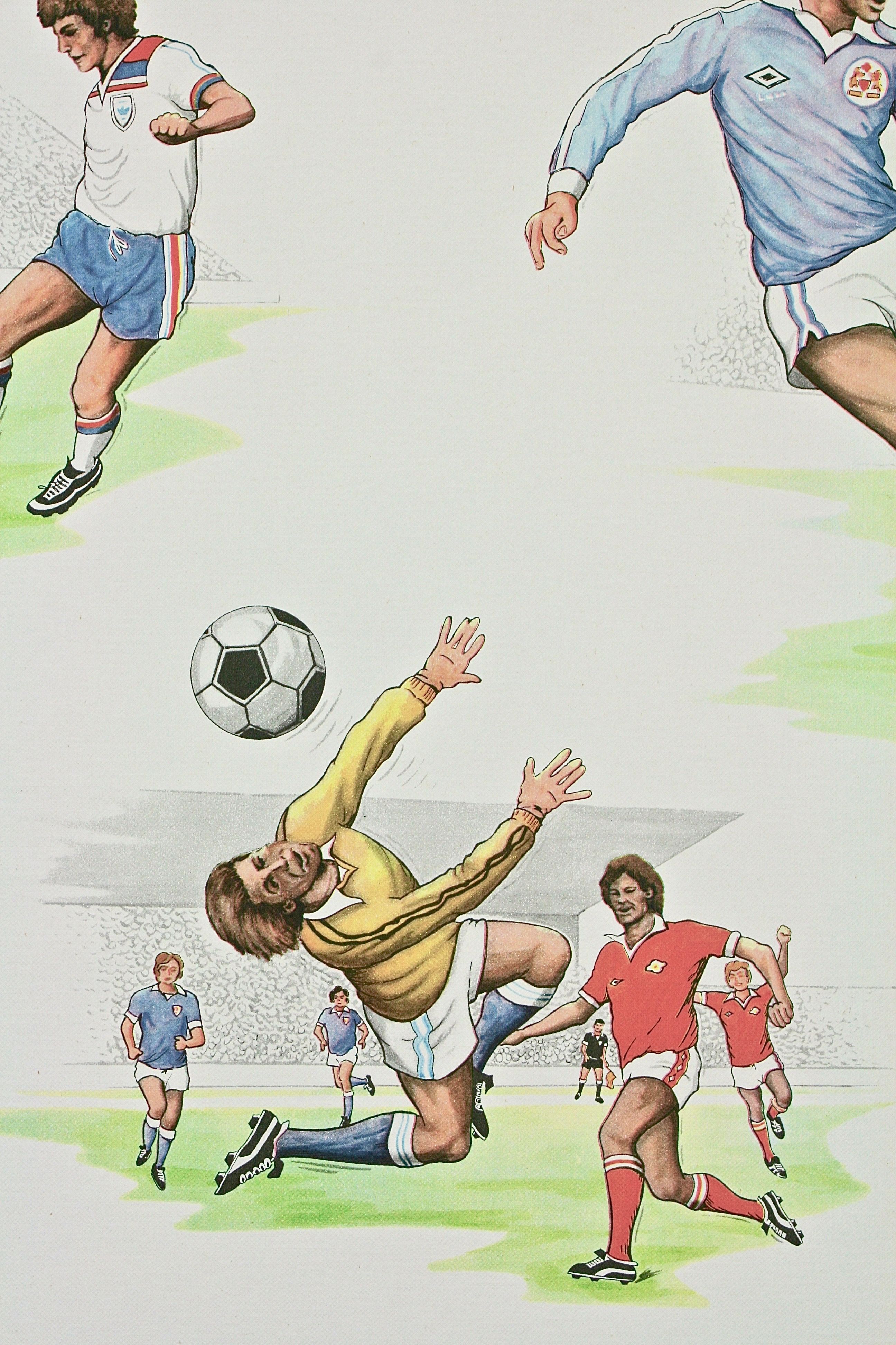 Vintage Children's Wallpaper Football