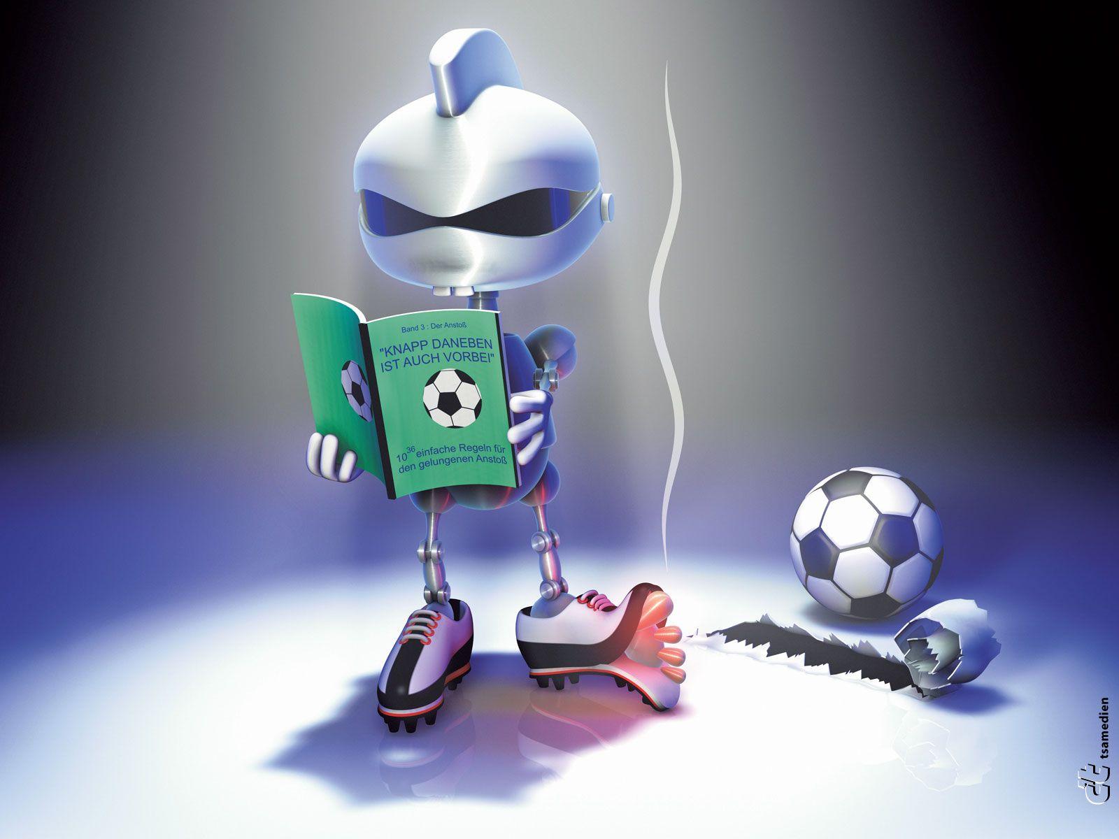 Robot Animal Football Boy Wallapper Ct Cartoon 157809 Wallpaper