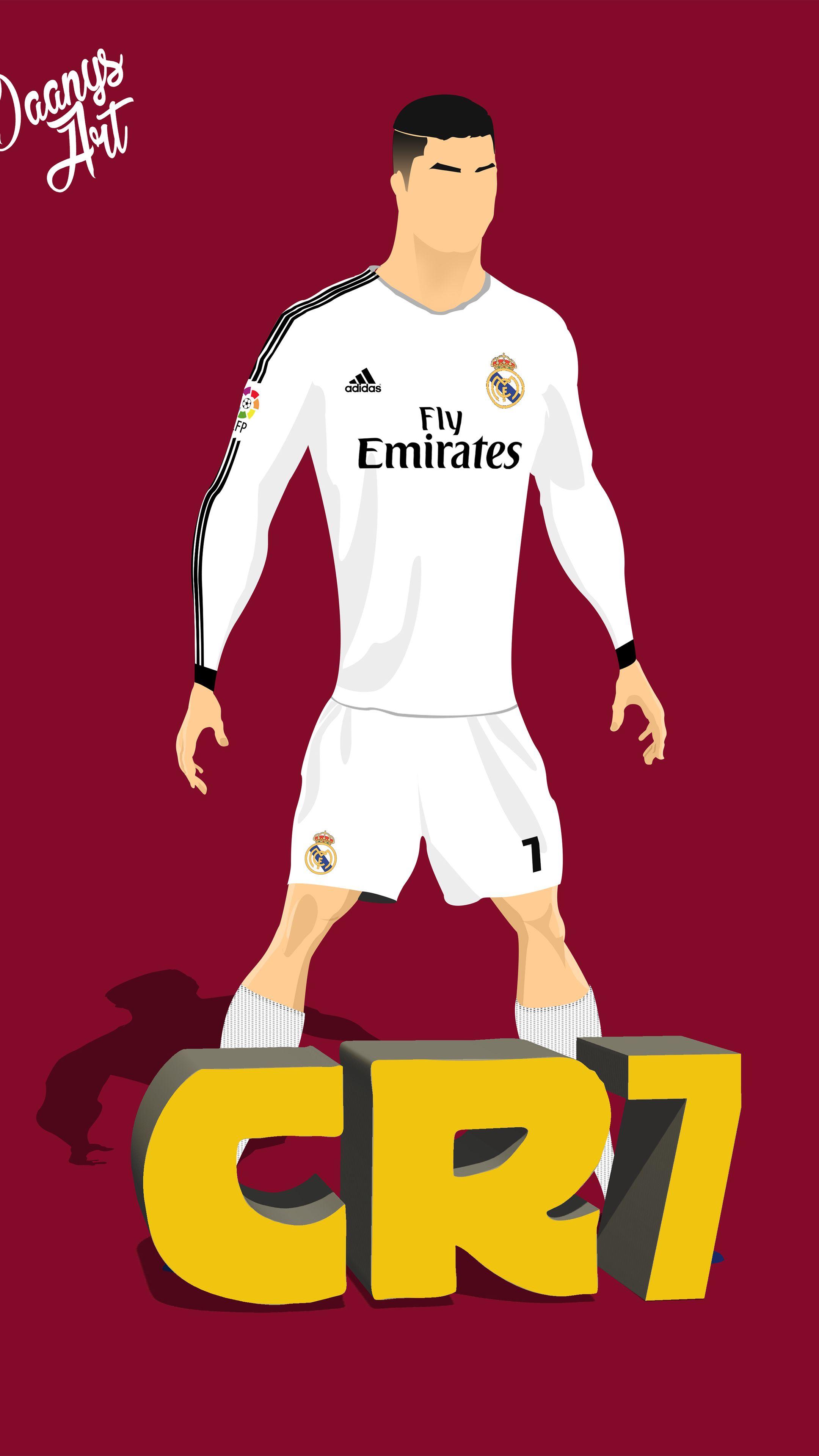 Cristiano Ronaldo Vector Illustration 8k Sony Xperia X, XZ