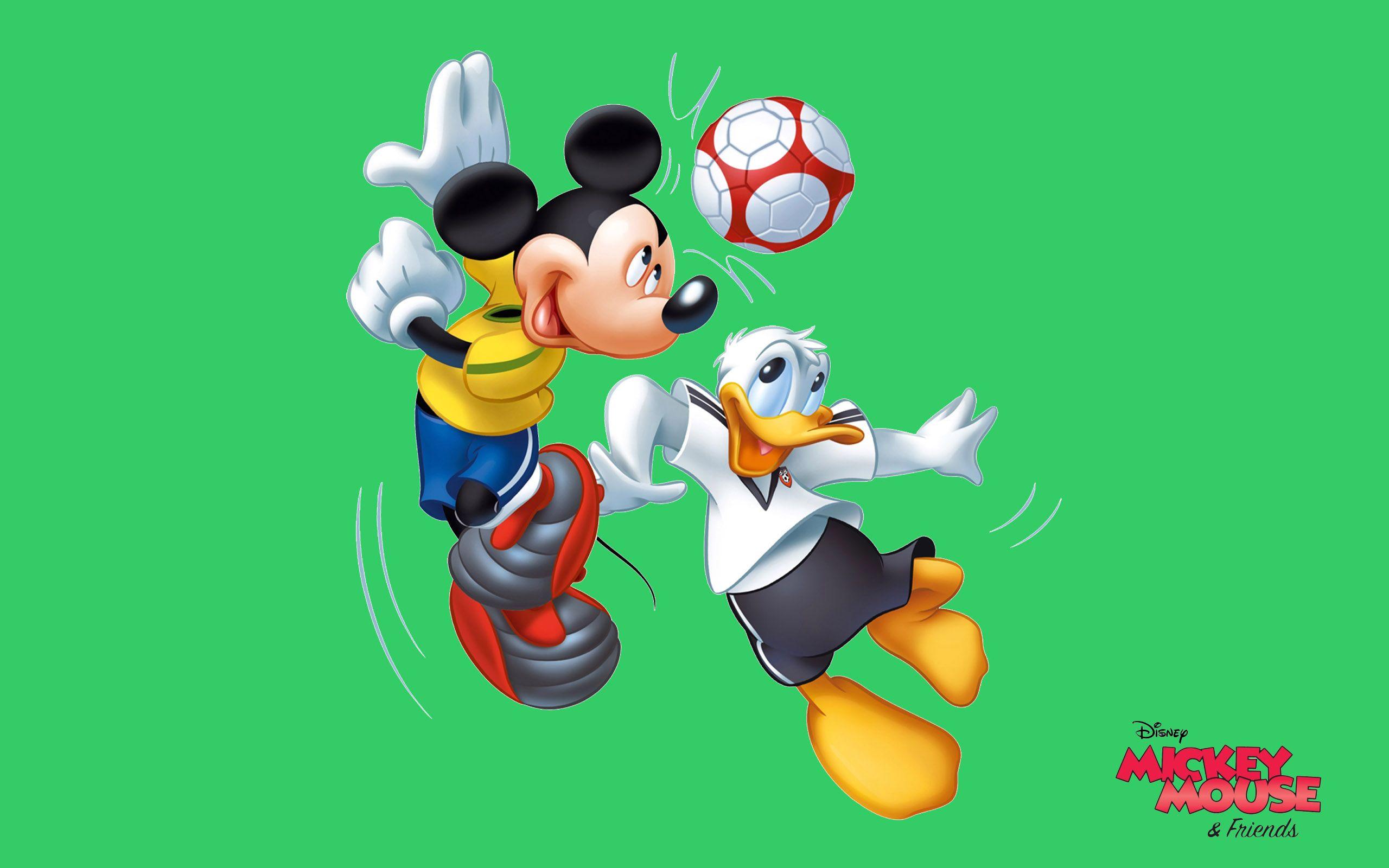 Mickey Mouse And Donald Duck Sports Recreation Football Game HD
