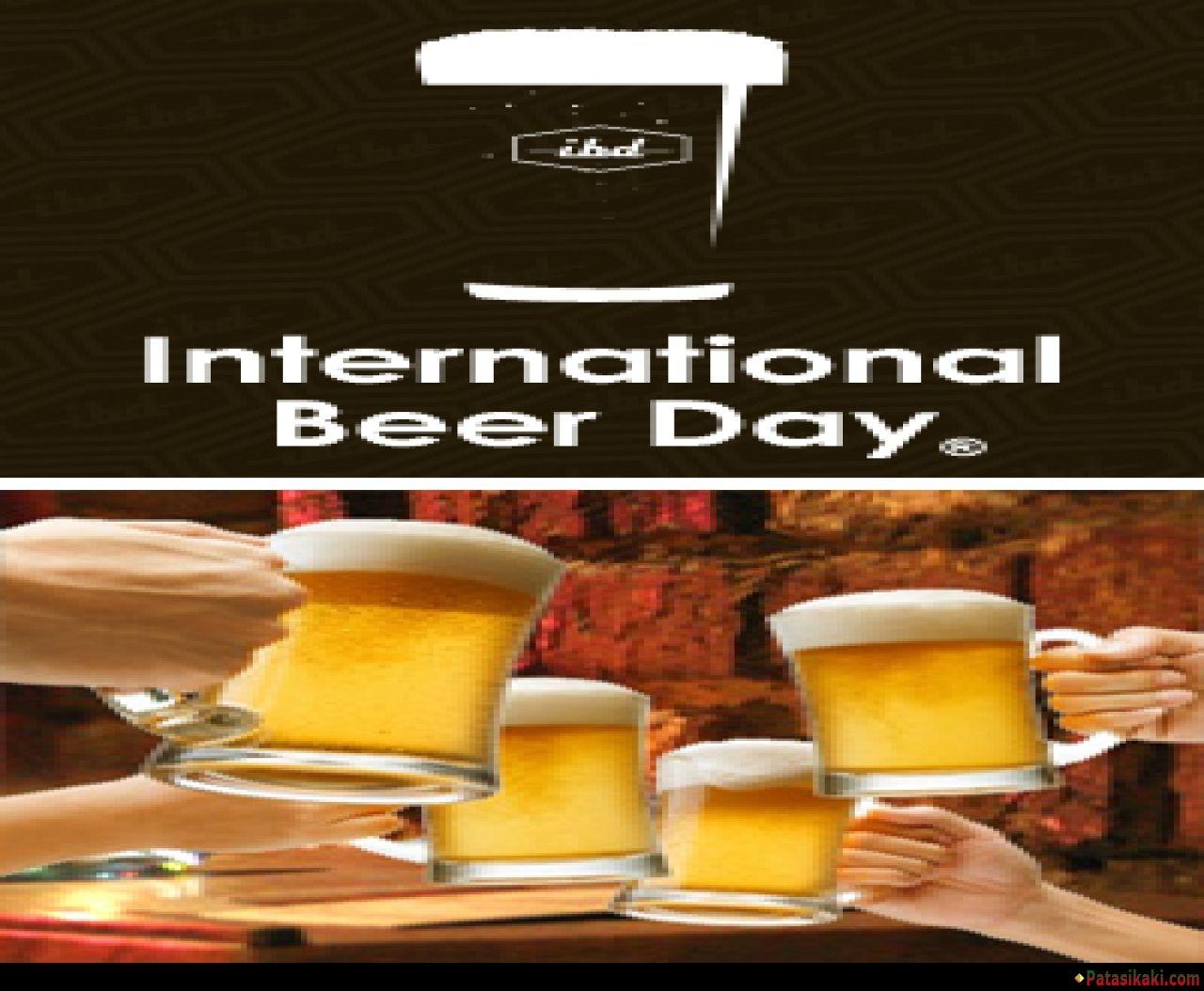 International Beer Day Cheers Graphic, Download Fastival greetings
