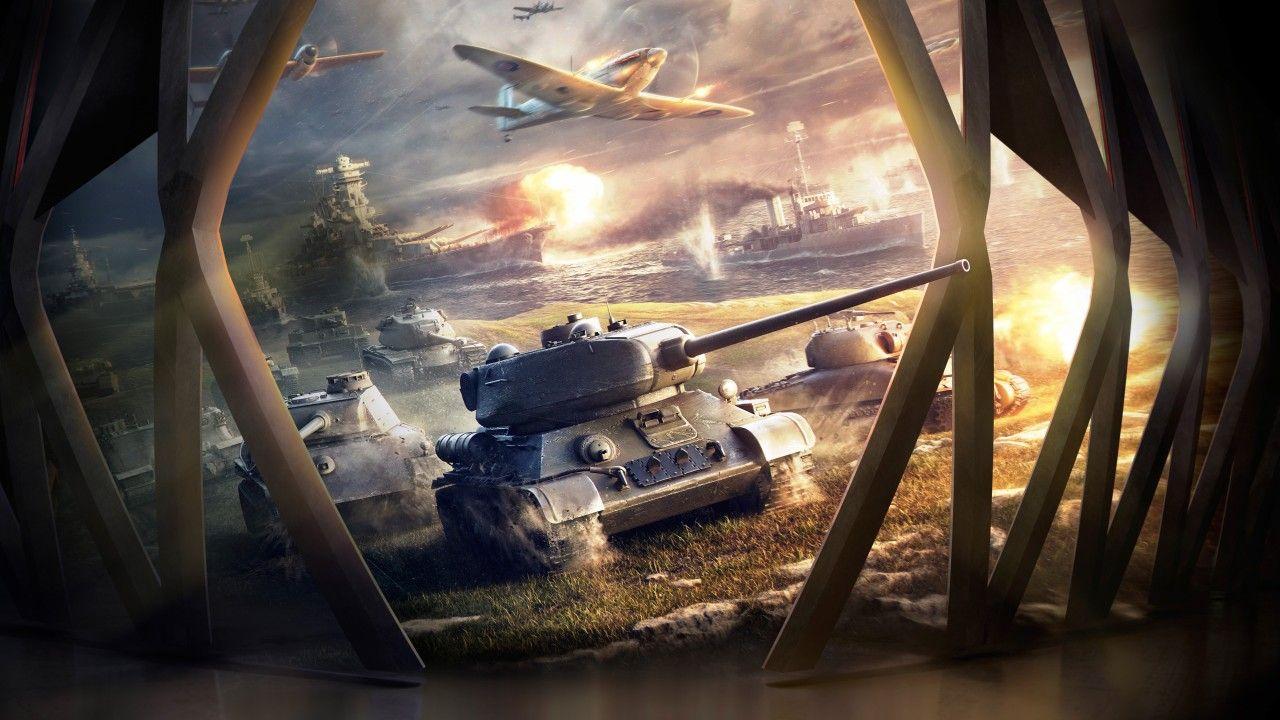 Wallpaper World of Tanks Blitz, iOS, Android, HD, 5K, Games