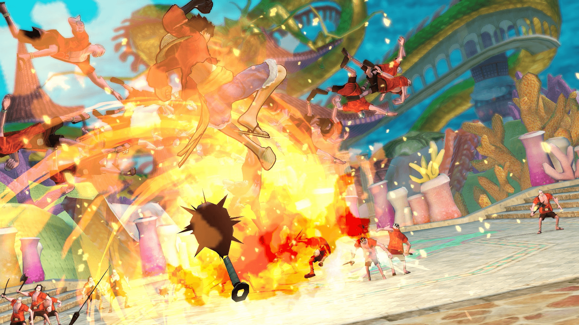 Luffy Attacks New Fishman Pirates (Pirate Warriors 3).png
