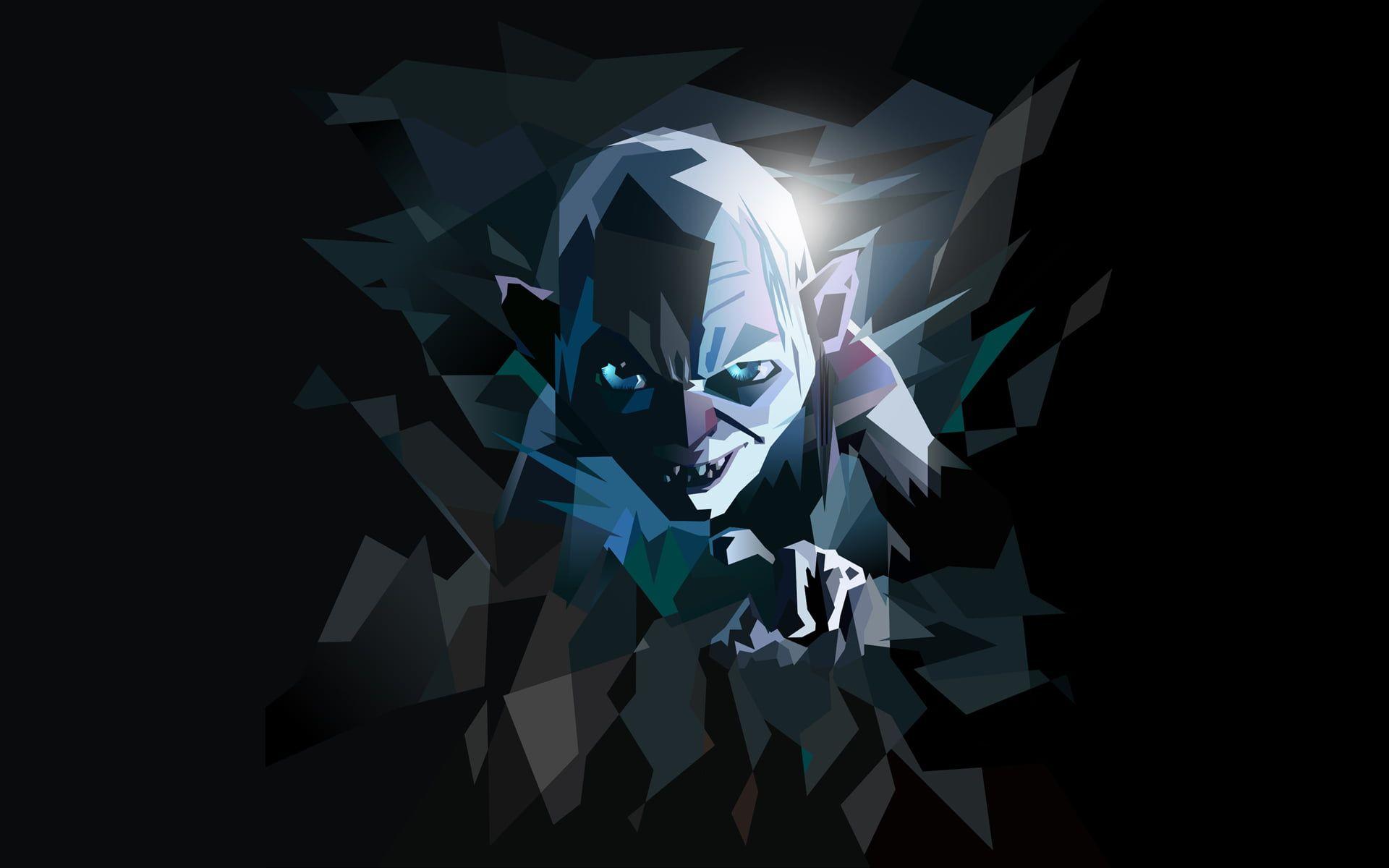 The Hobbit Smeagol artwork, The Lord of the Rings, The Hobbit
