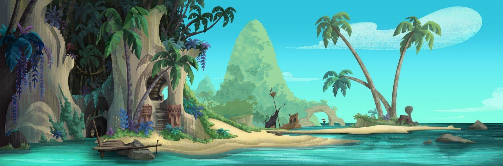 Esther Kim and the Never Land Pirates background art