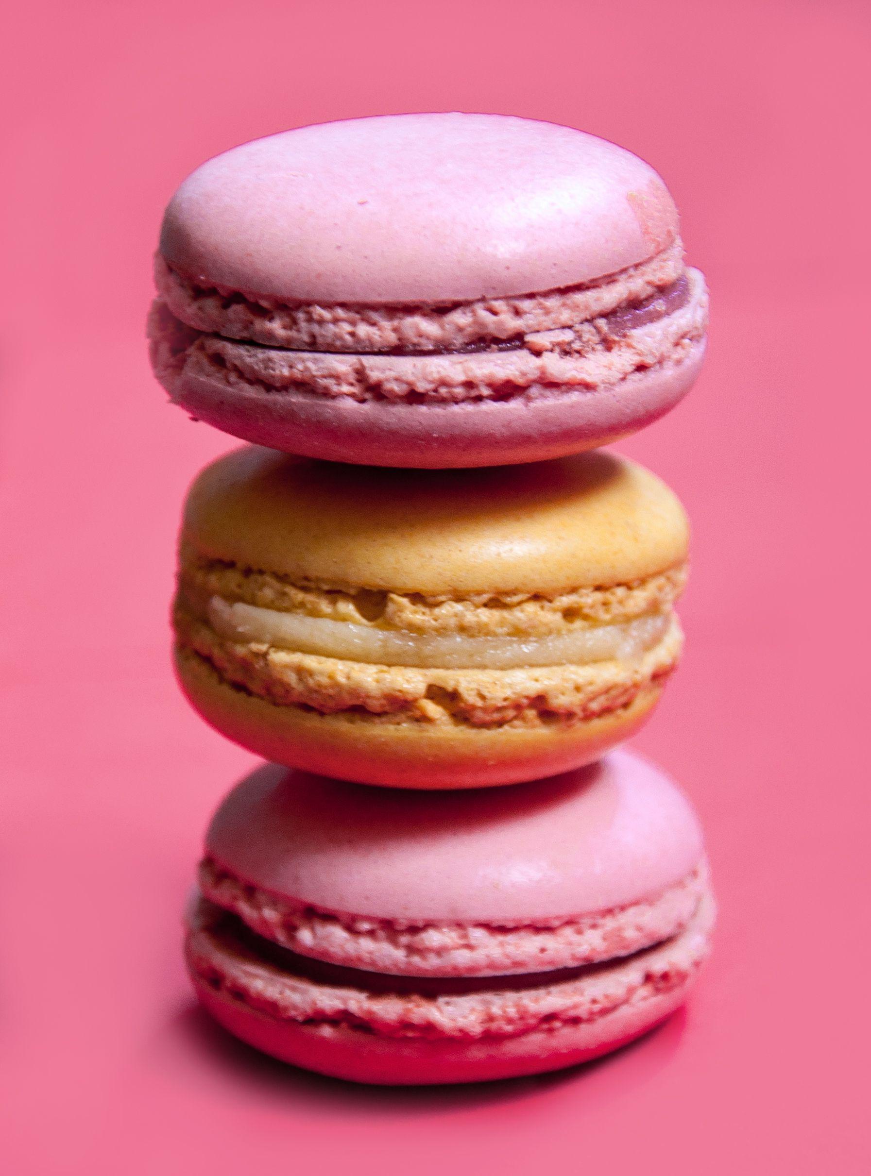 Free photo: French macaroons dessert cookies, object
