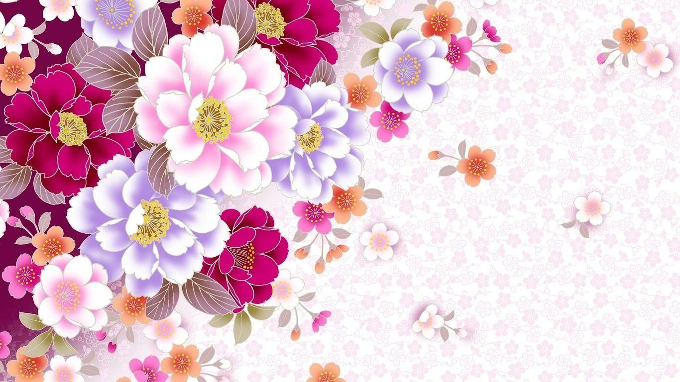 Abstract flowers Wallpaper