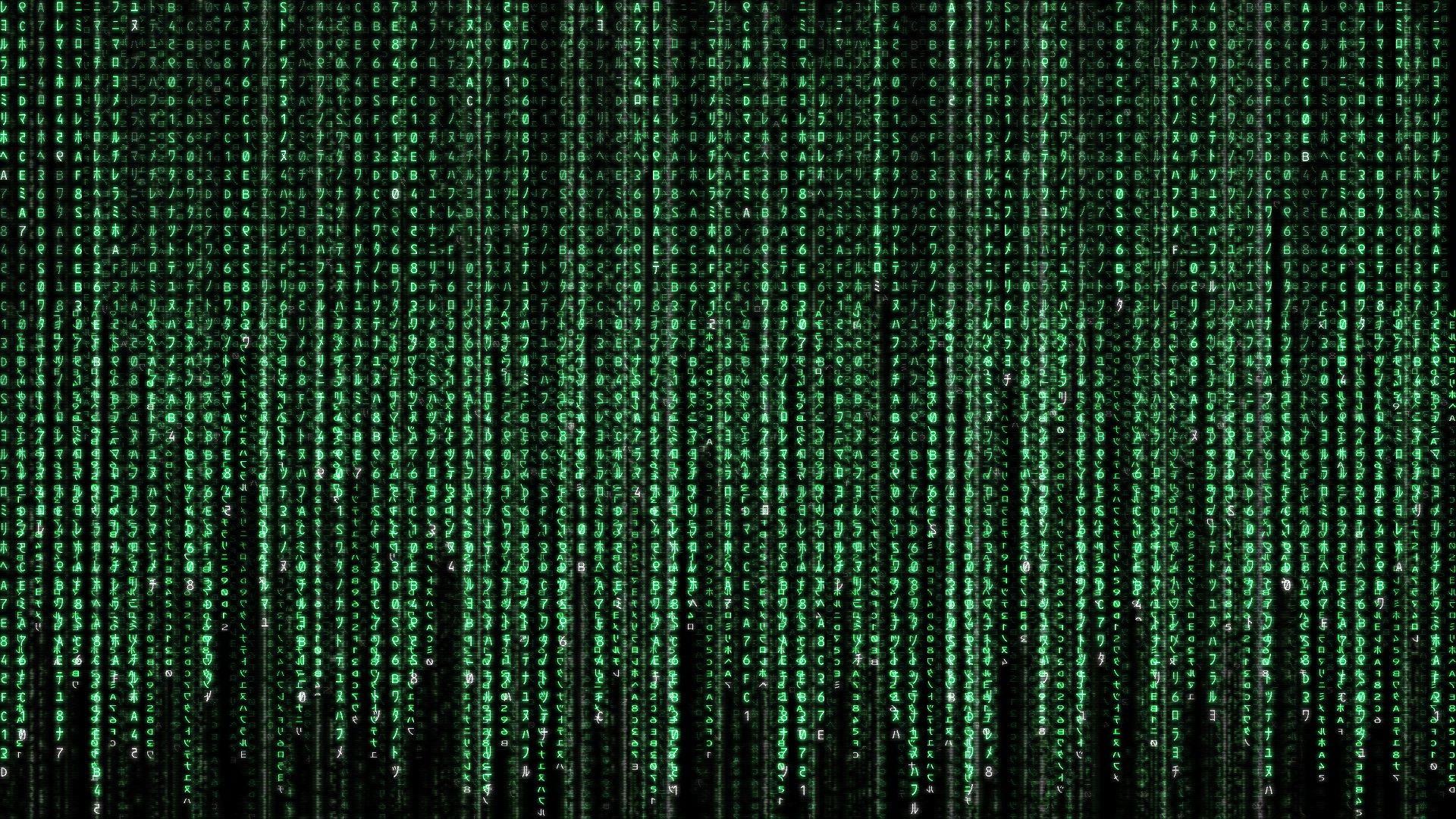 The Matrix Movie Green Text Desktop Wallpaper