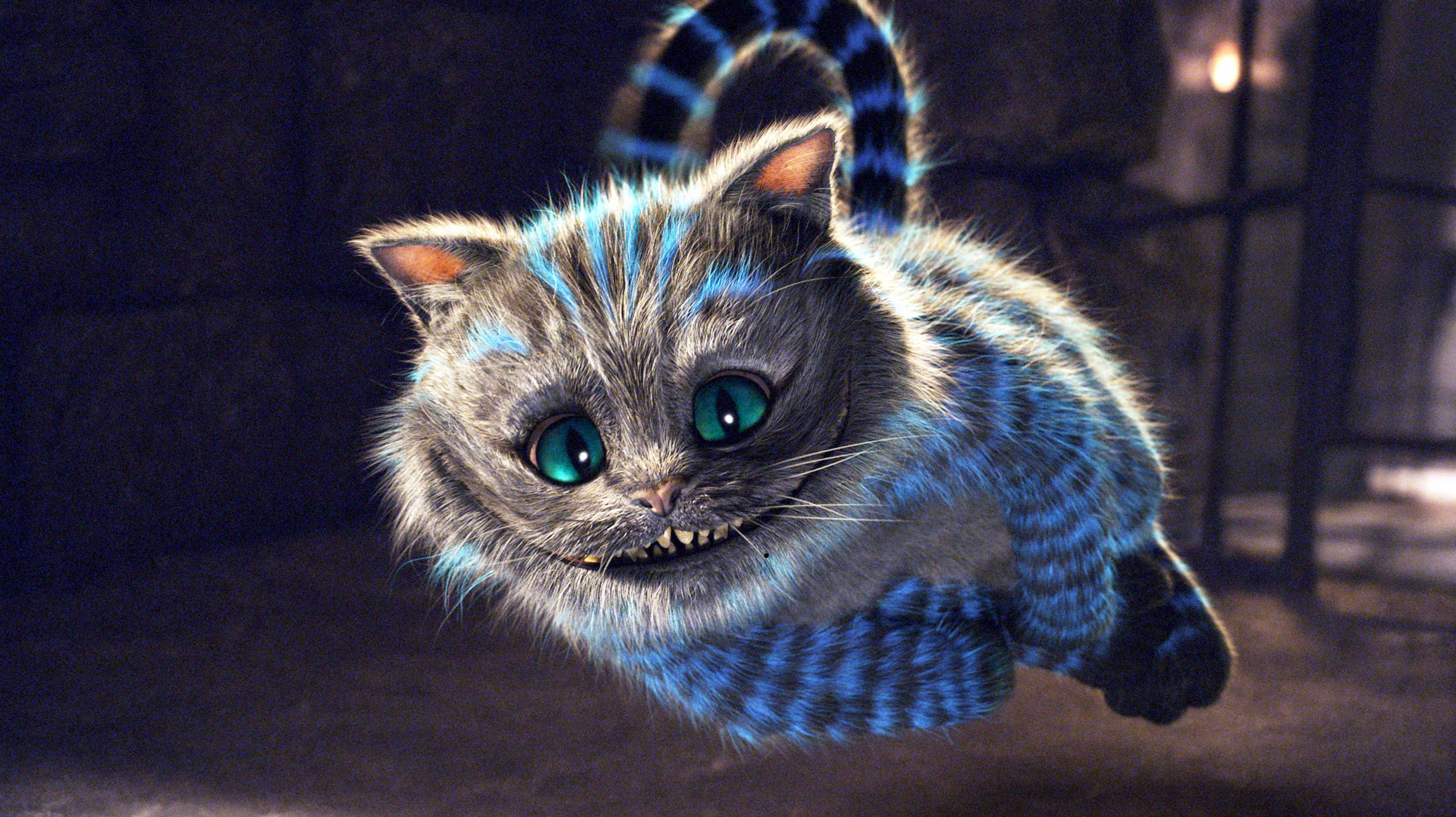 Alice In Wonderland Cheshire Cat Running Desktop Wallpaper