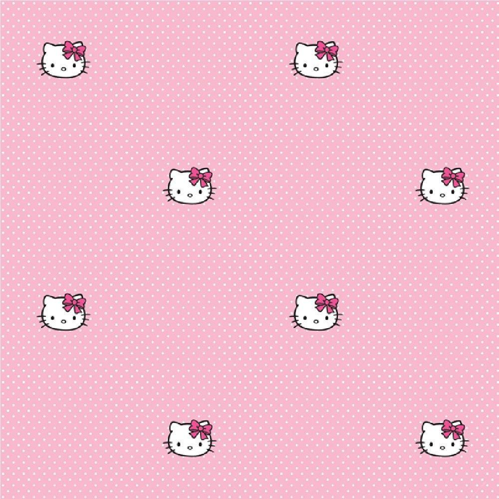 Pink Polka Dots Wallpaper Hello Kitty
