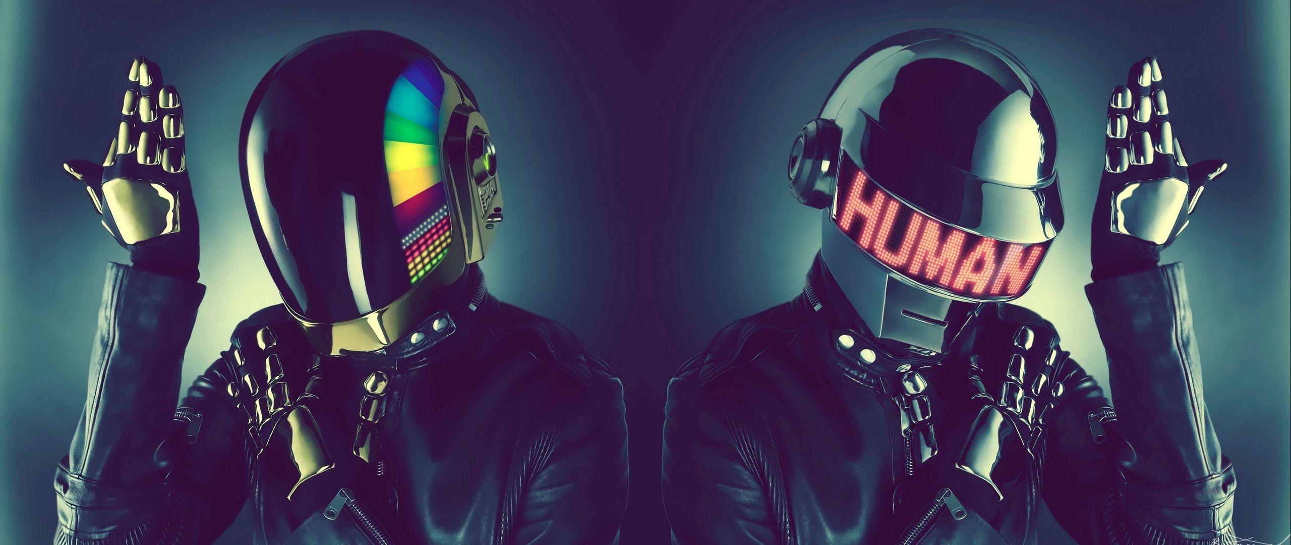 Download wallpaper 2560x1080 daft punk, style, music dual wide 1080p