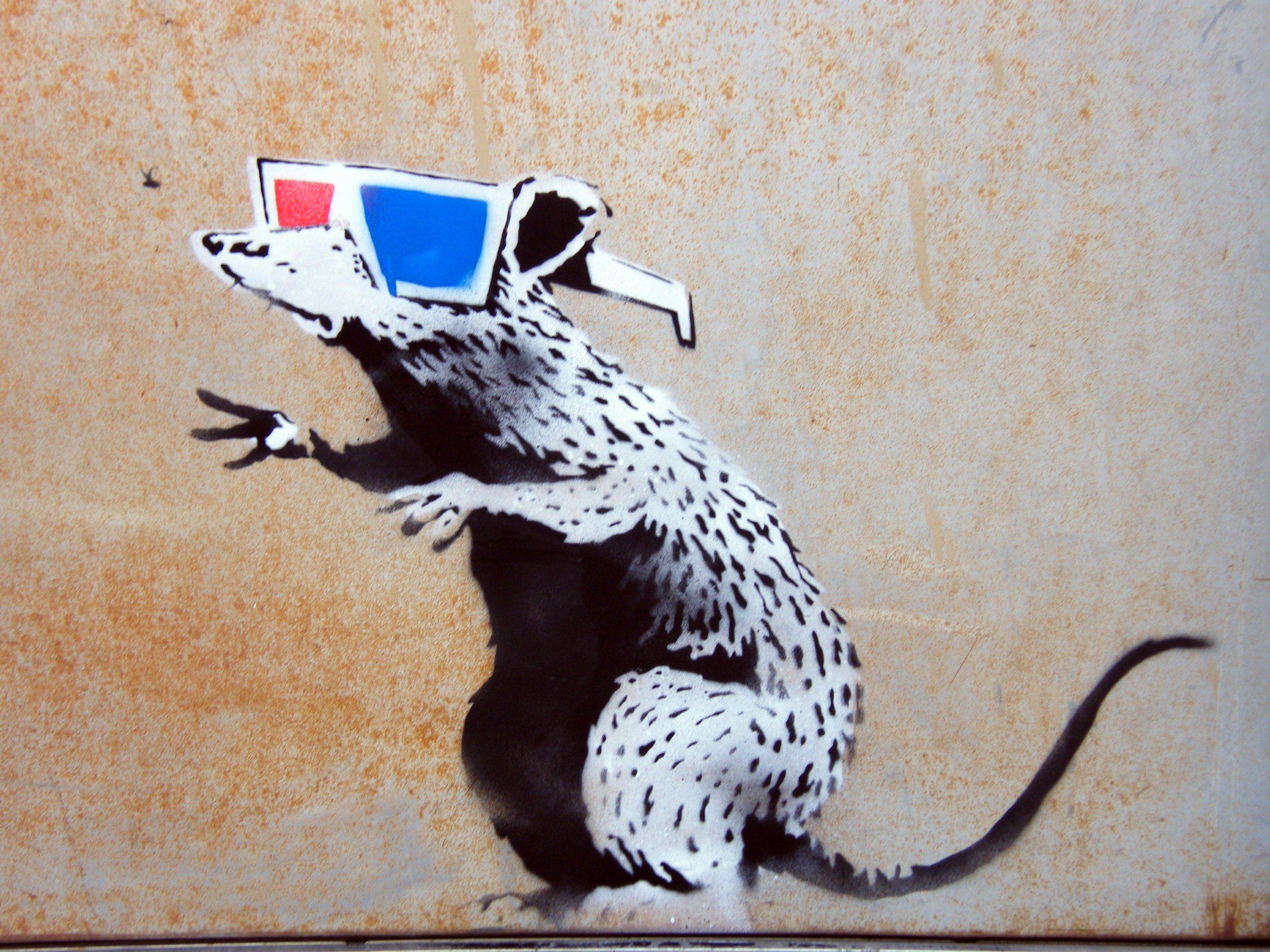 Banksy, street art Wallpaper / WallpaperJam.com