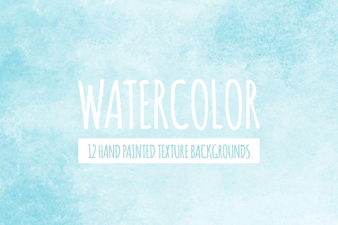 Soft Blue Watercolor Texture Background