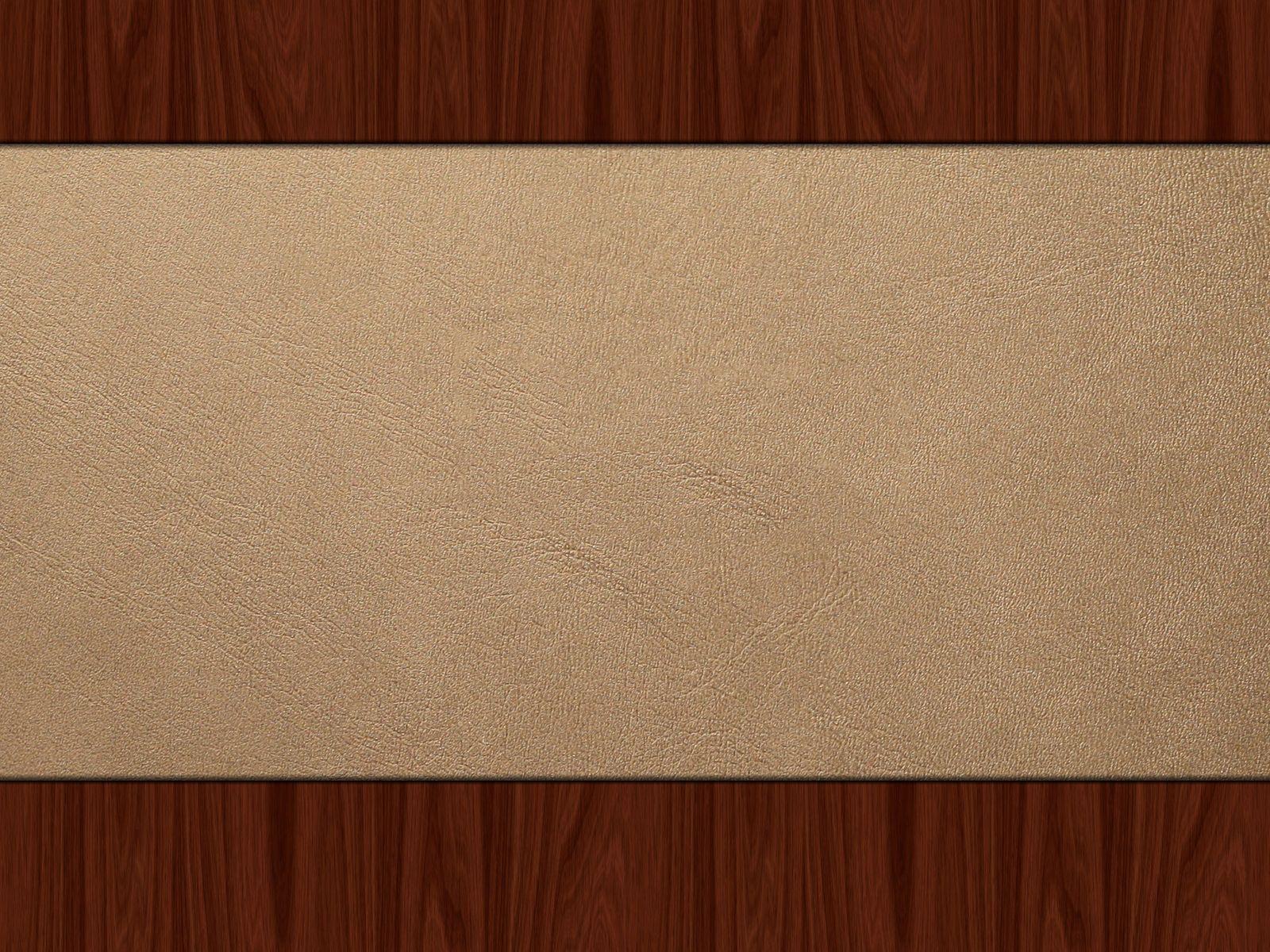 Free Brown Texture With Wood Band Background For PowerPoint