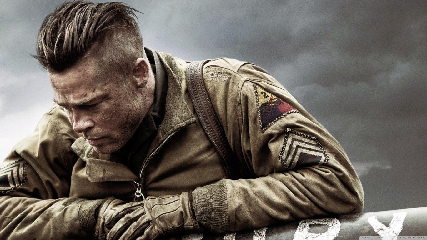 Fury Brad Pitt ❤ 4K HD Desktop Wallpaper for 4K Ultra HD TV